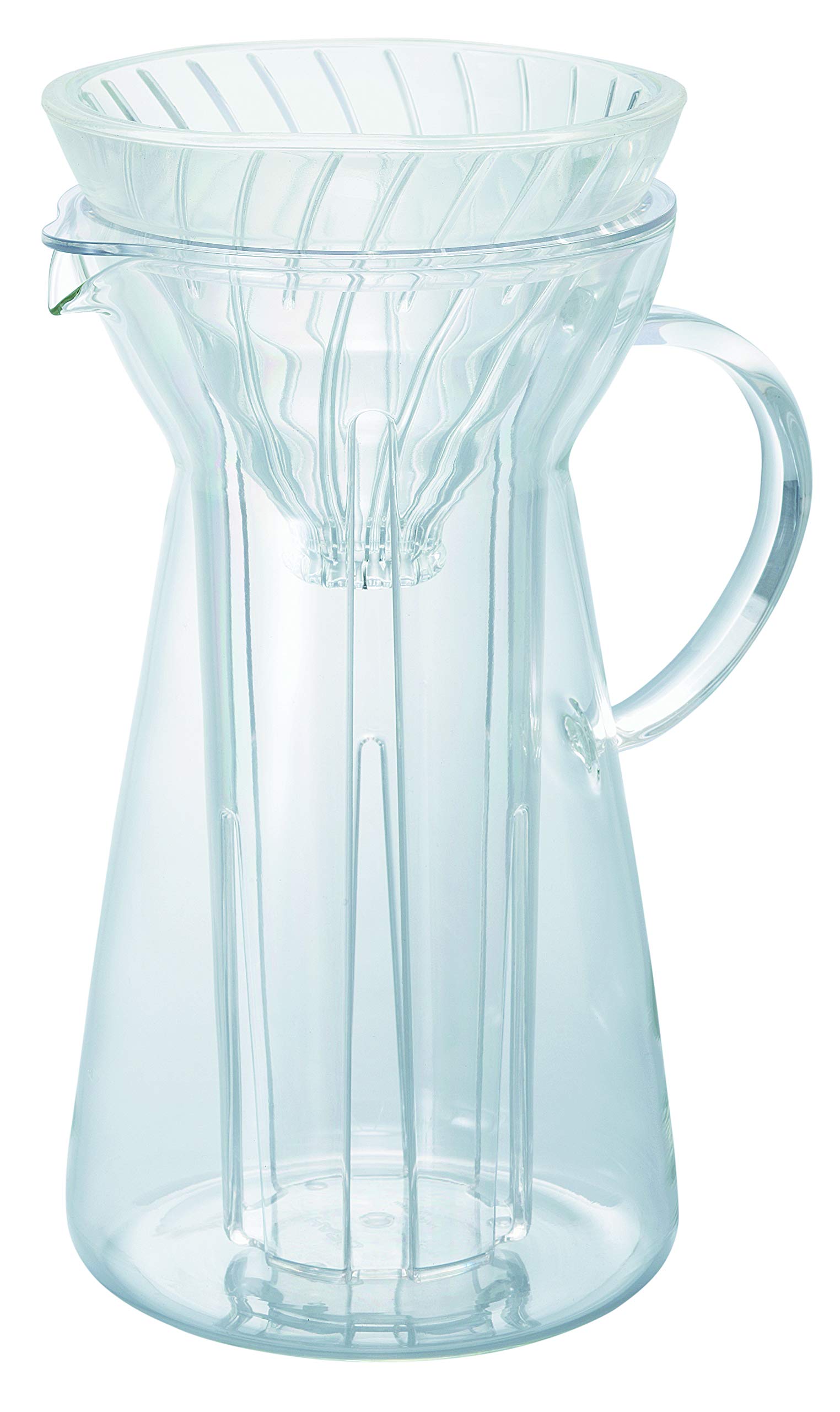 Hario V60 Glass Coffee Maker - 700ml Dripper for Hot & Iced Coffee - Perfect for Home Brewing, Office Use & Specialty Coffee Preparation