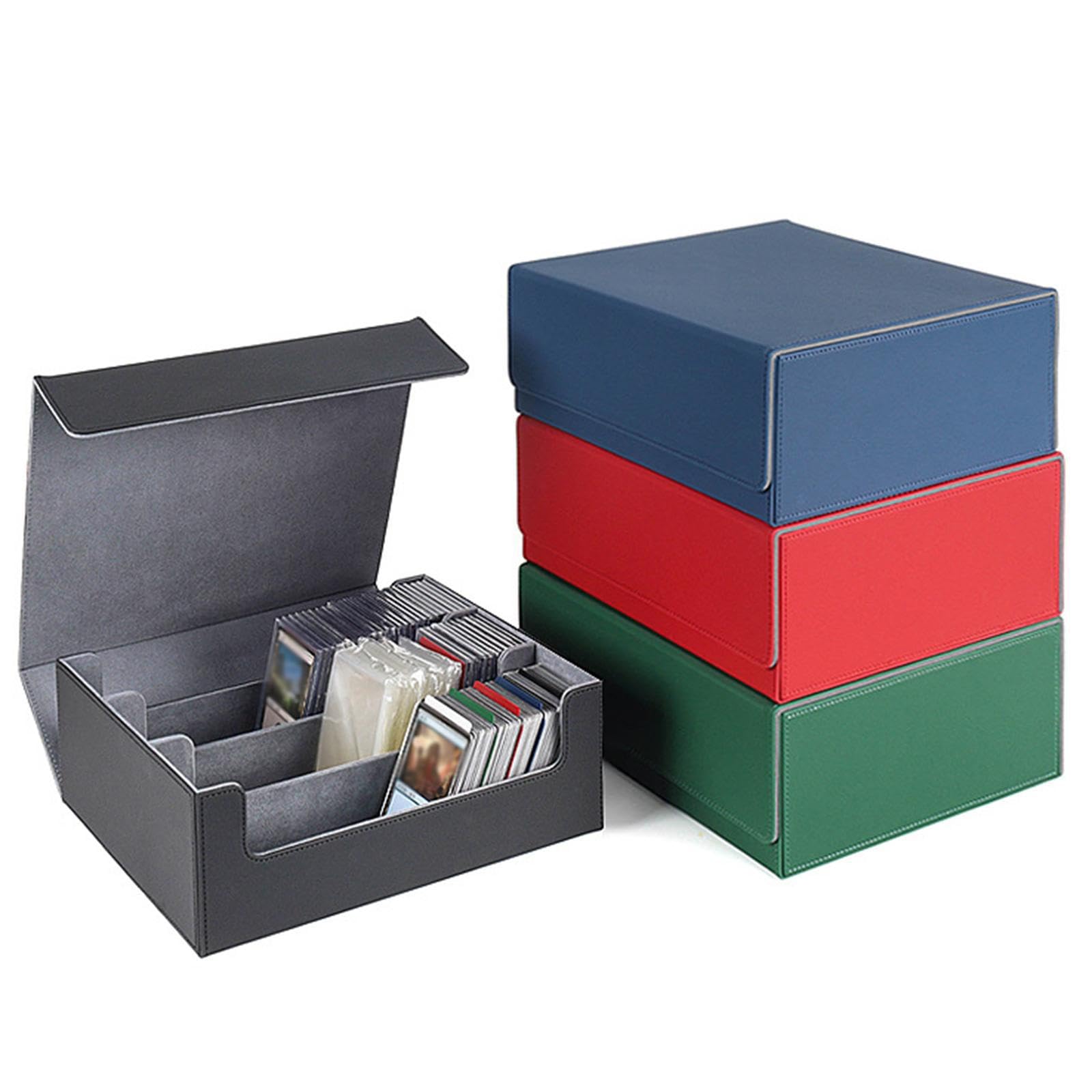 Harayaa Ultimate Sports Card Deck Organizer - Premium Black Lining Blue Storage Solution for Collectible Trading Cards | Perfect for Card Collectors, Game Nights & Trading Events