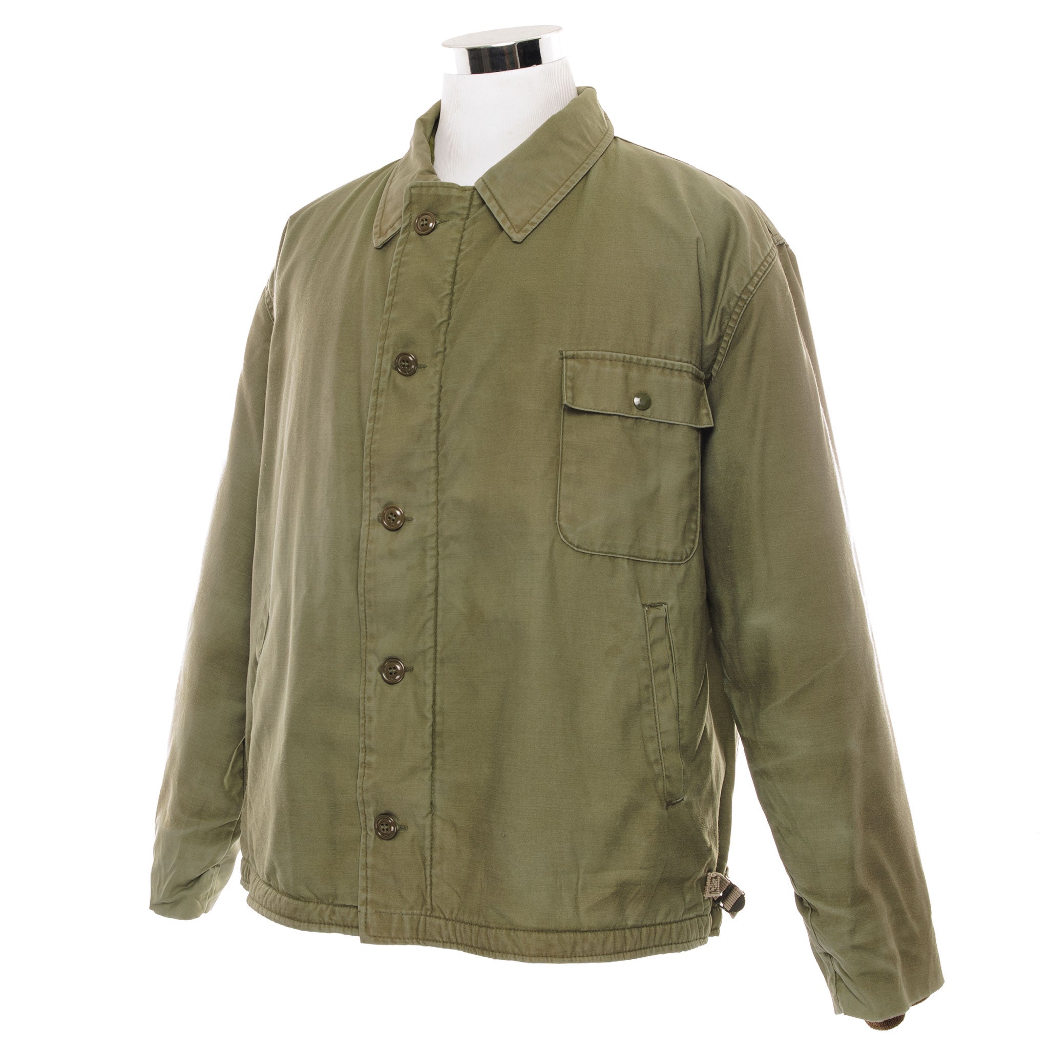 Vintage US Navy A-2 Deck Jacket Cold Weather Military Coat - 1980s XXL 2XL Size - Authentic WWII Style Outerwear for Men - Perfect for Winter Outdoor Activities & Military Collectors