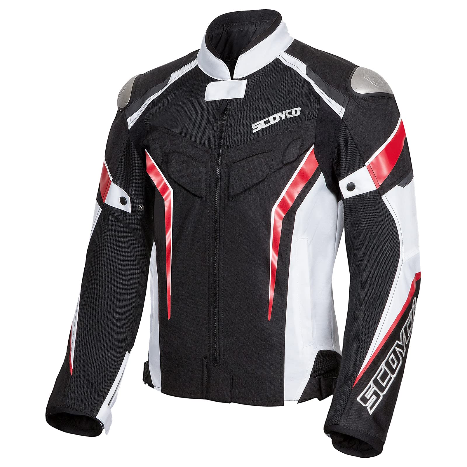 Scoyco Men's Mesh Motorcycle Jacket - Breathable Motorbike Riding Jacket for All Seasons - Perfect for Street Biking, Commuting & Long-Distance Rides