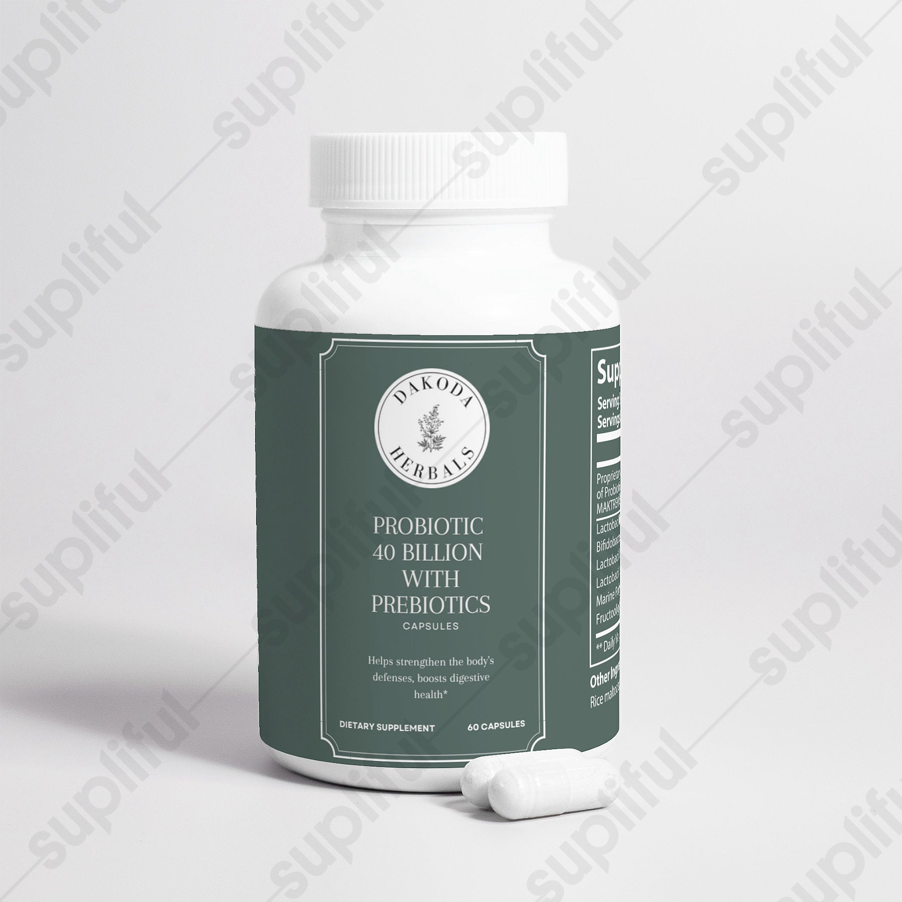 40 Billion CFU Probiotic with Prebiotics for Digestive Health & Immune Support - Daily Gut Wellness Supplement for Men & Women