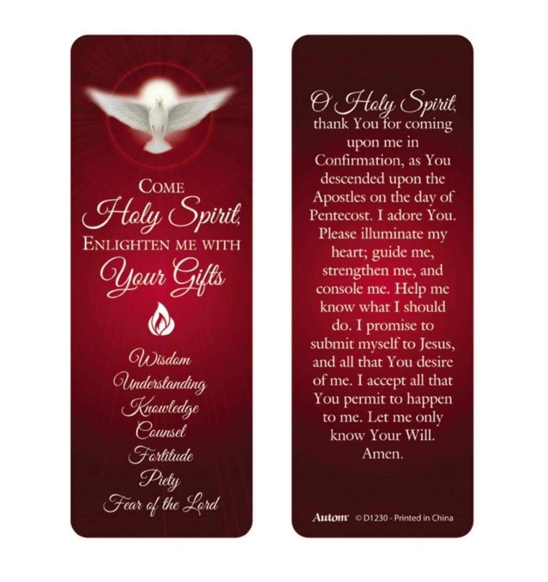 Come Holy Spirit Pen and Bookmark Gift Set - 5.5 Inch Inspirational Christian Writing & Bible Study Accessories - Perfect for Prayer Journals, Bible Marking, and Church Events