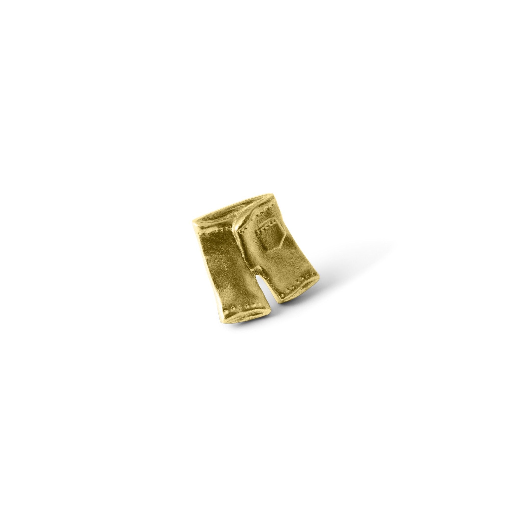 Gold Tone Boxer Knob - Vintage Style Cabinet Drawer Pull Handle for Home & Office Furniture - Perfect for Kitchen, Bathroom, and Wardrobe Upgrades