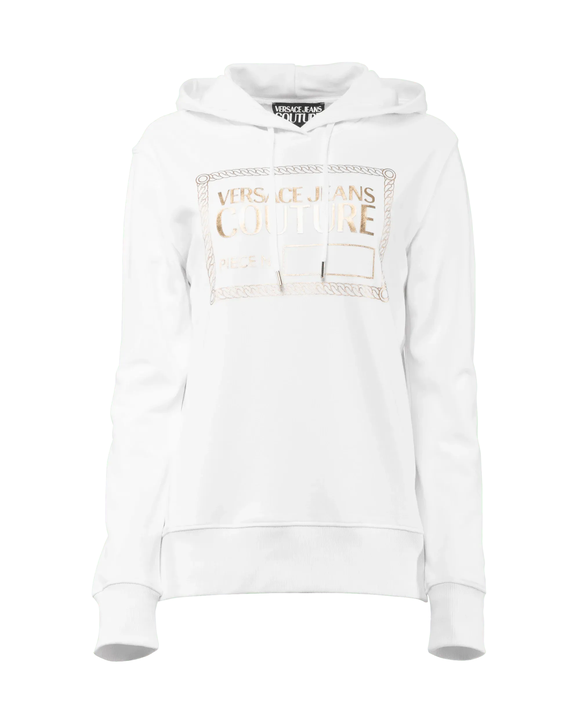 Premium Gold Foil Logo Embroidered Sweatshirt for Men & Women - Soft Cotton Pullover Hoodie for Casual Wear, Street Style & Lounge Comfort