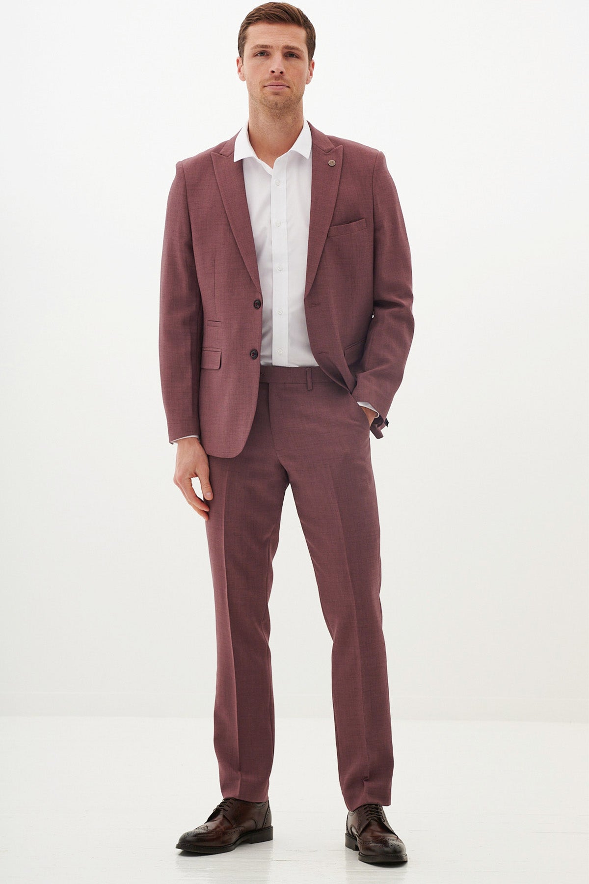 Elegant MONTY Mauve Two Piece Suit for Women - Formal Office Wear & Special Occasions Outfit