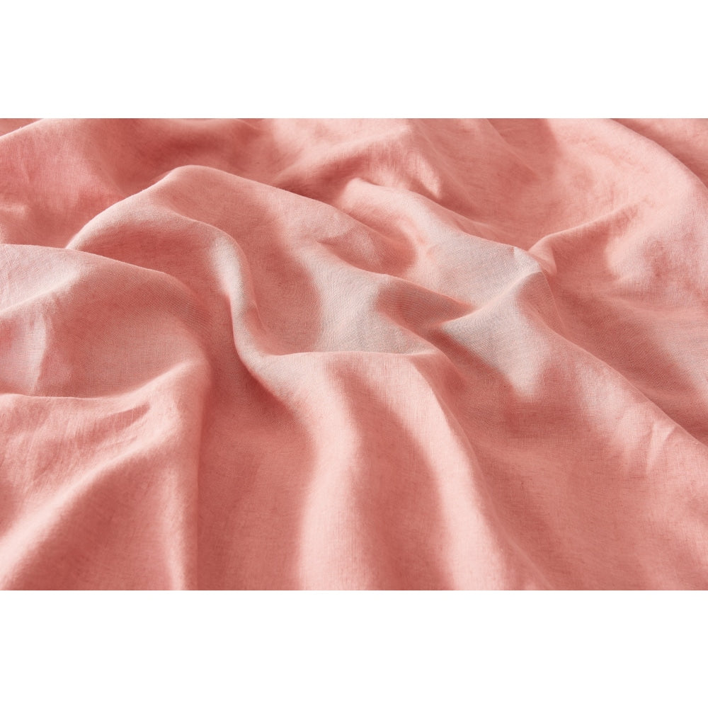 Premium 100% French Linen Duvet Cover Set - Terracotta Single Size | Breathable & Luxurious Bedding for All Seasons | Perfect for Master Bedrooms, Guest Rooms & Cozy Home Decor