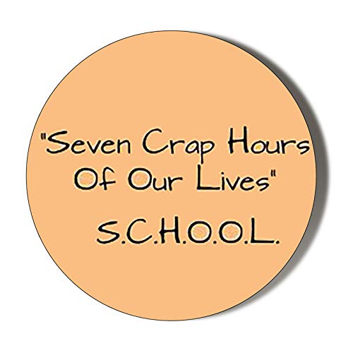 58mm Handheld Makeup Mirror with Motivational Quote - Perfect for School, Home & Travel | Compact Vanity Mirror for Daily Inspiration & Touch-Ups