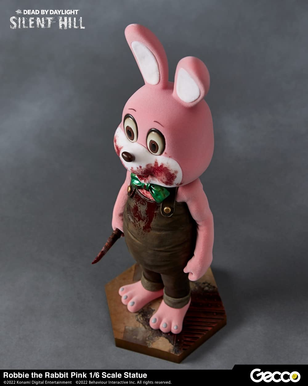Gecco Silent Hill x Dead by Daylight Robbie Rabbit 1/6 Scale Collectible Statue - Pink Edition | Horror Game Merchandise for Display & Gaming Room Decor
