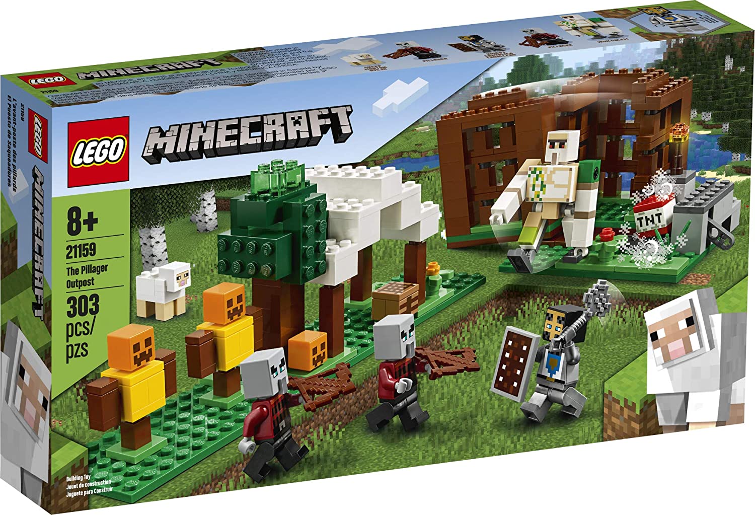 LEGO Minecraft The Pillager Outpost 21159 Building Kit - Creative Construction Toy for Kids & Adults - Perfect for Minecraft Fans & Collectors - Great for Playtime, Gifts & Display