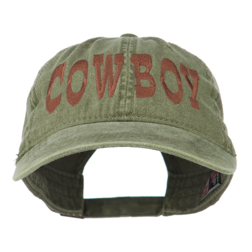 e4Hats.com Premium Washed Cowboy Hat with Embroidery - Perfect for Western Rodeo, Country Music Festivals & Outdoor Adventures