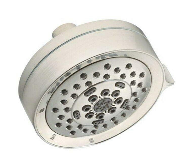 CarteRE 2.5 GPM Multi-Function Shower Head with Handheld - Nickel Finish for Luxurious Rain & Massage Shower Experience | Perfect for Bathroom, Spa, and Relaxation