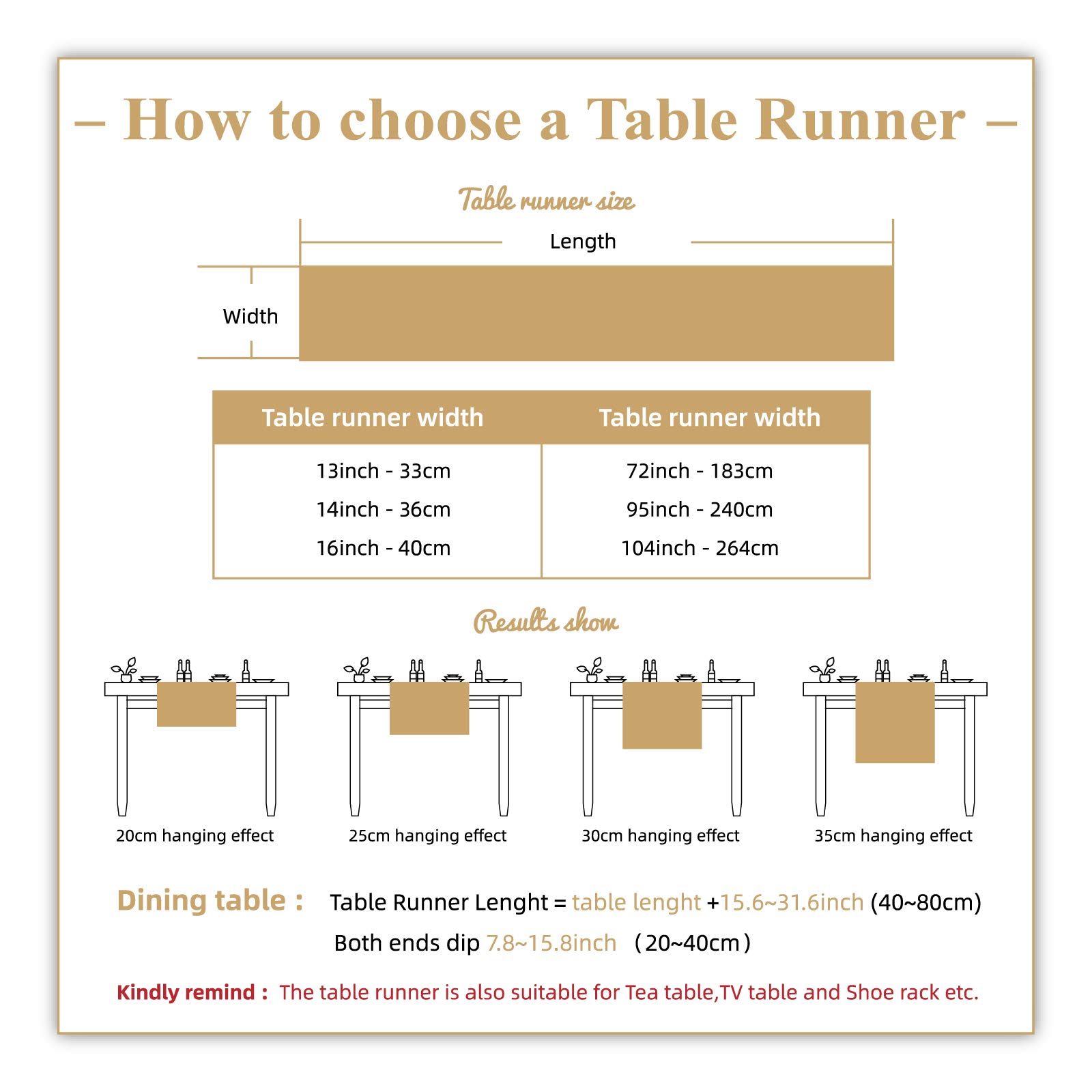 HARORBAY 13 x 108 Inch White Table Runner with Gold Snowflake Embroidery - Elegant Dining Room Table Decor, Kitchen Buffet Scarf, Holiday Party Table Cover - Perfect for Christmas, Winter Weddings & Coffee Table Decor (Crystal Series)