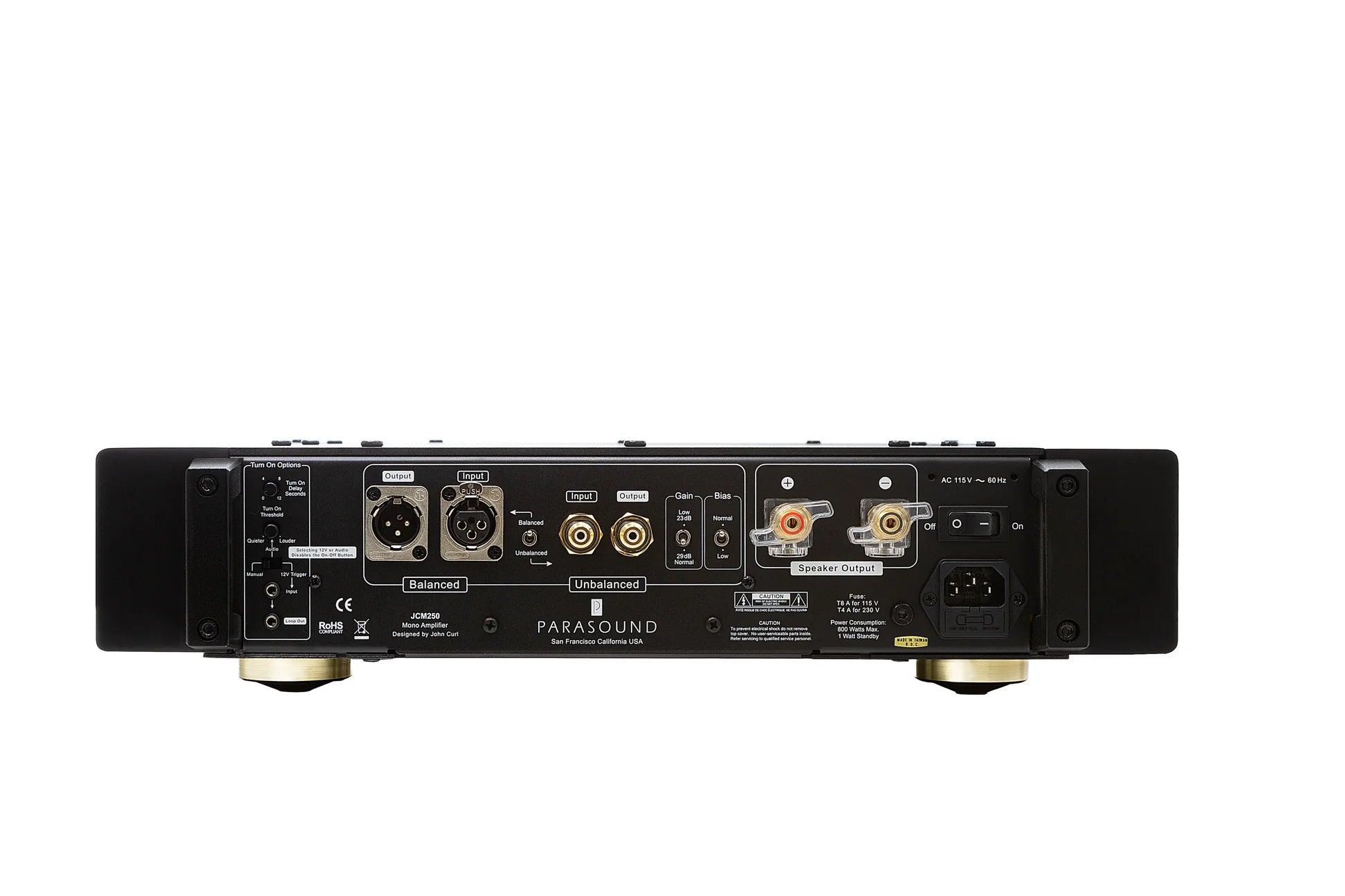 Parasound JCM250 High-Performance Stereo Power Amplifier Pair - Perfect for Home Theater & Audiophile Sound Systems