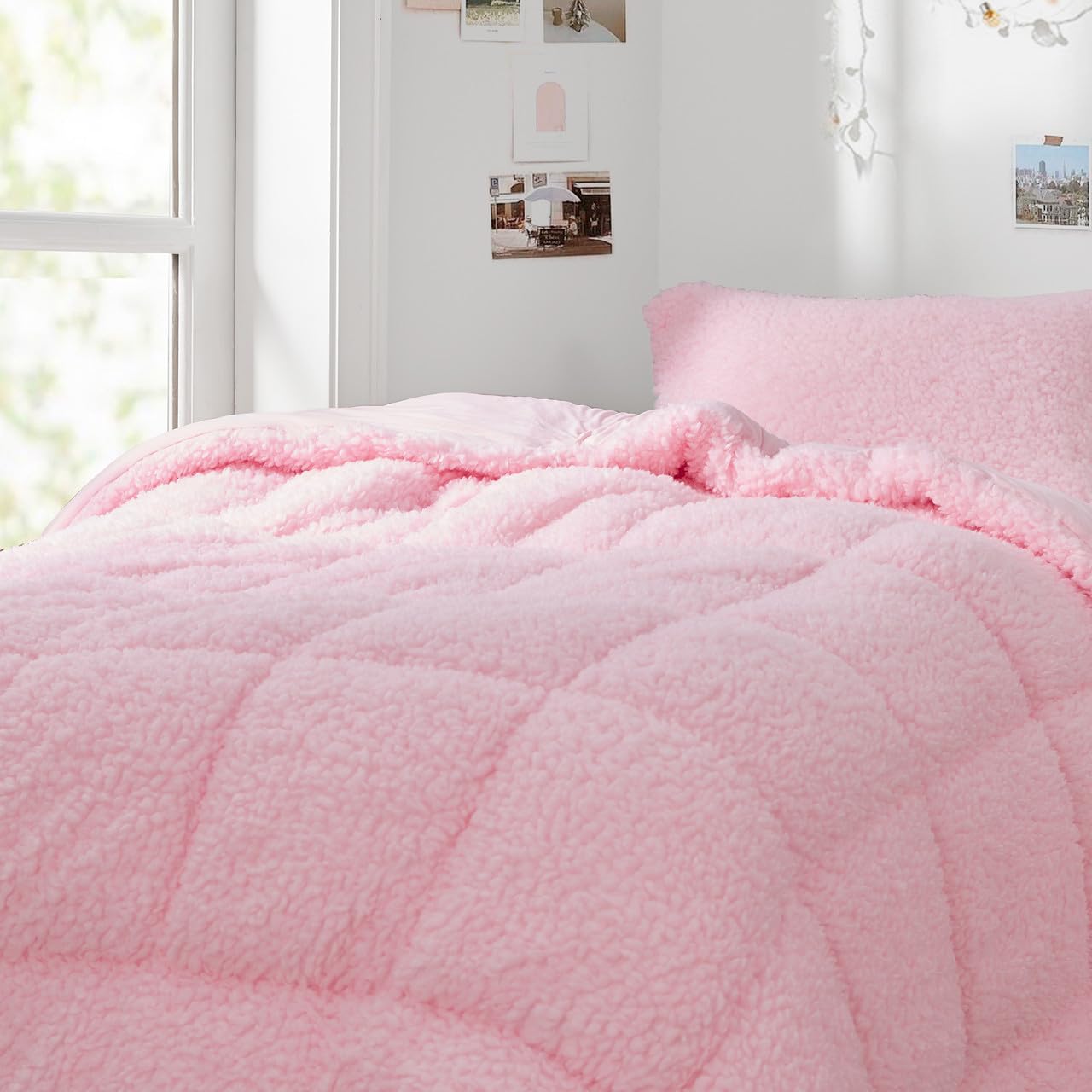 Byourbed Cotton Candy Twin XL Comforter - Ultra Soft & Hypoallergenic Bubblegum Pink Bedding - Perfect for Kids Rooms, Dorm Decor & Cozy Sleep