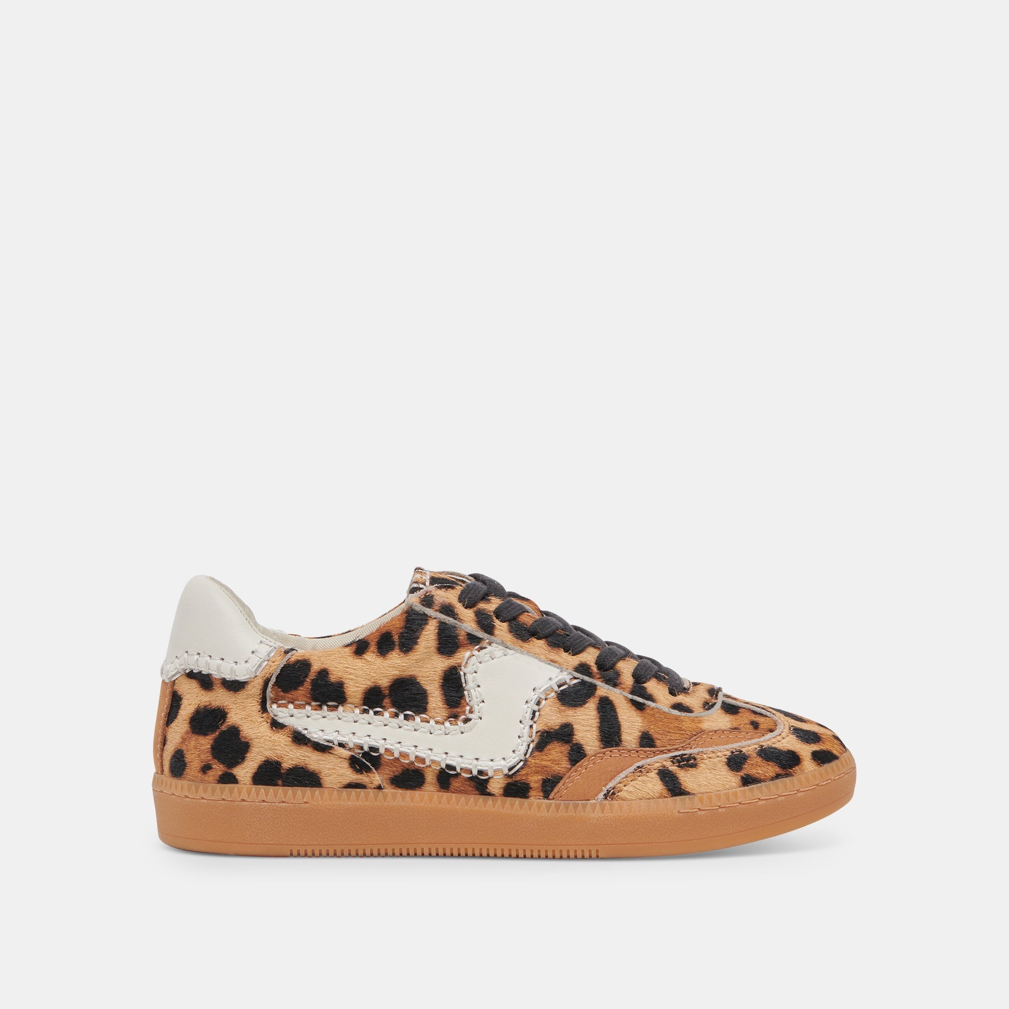 Stylish NOTICE STITCH SNEAKERS in DK LEOPARD CALF HAIR - Trendy Women's Fashion Shoes for Casual Wear & Street Style | Perfect for Daily Outfits, Shopping & Social Events