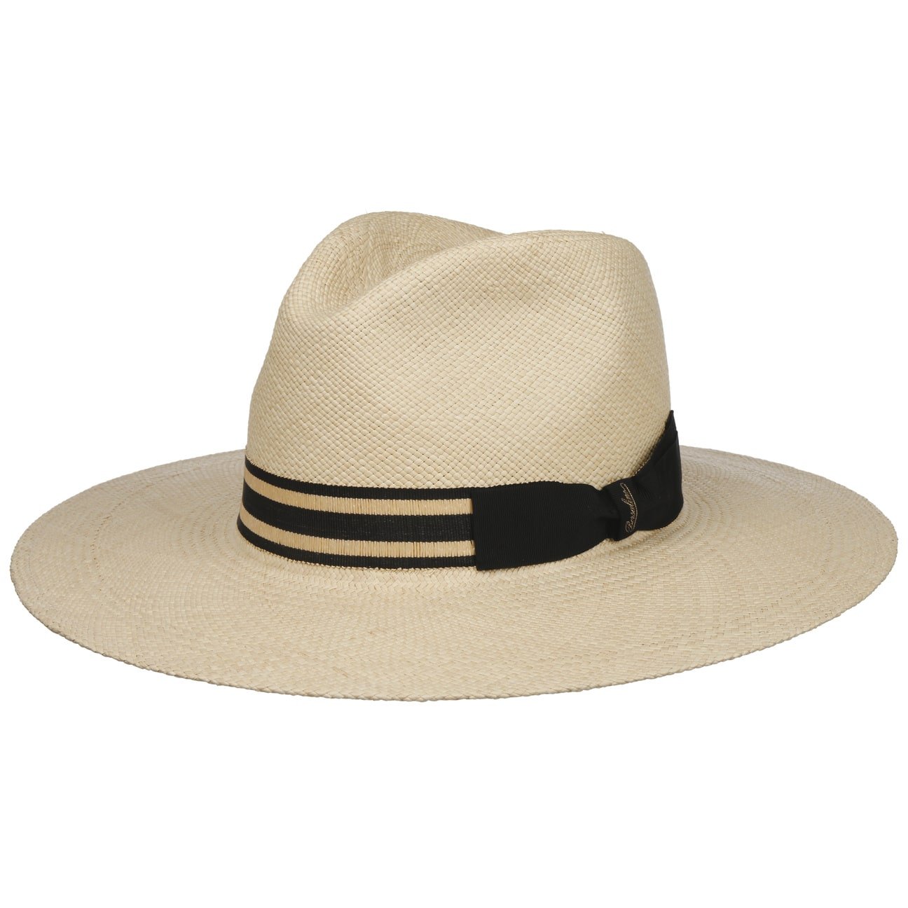 Borsalino Andrea Panama Hat - Classic Straw Fedora for Men & Women | Perfect for Beach, Summer Outfits, and Outdoor Events