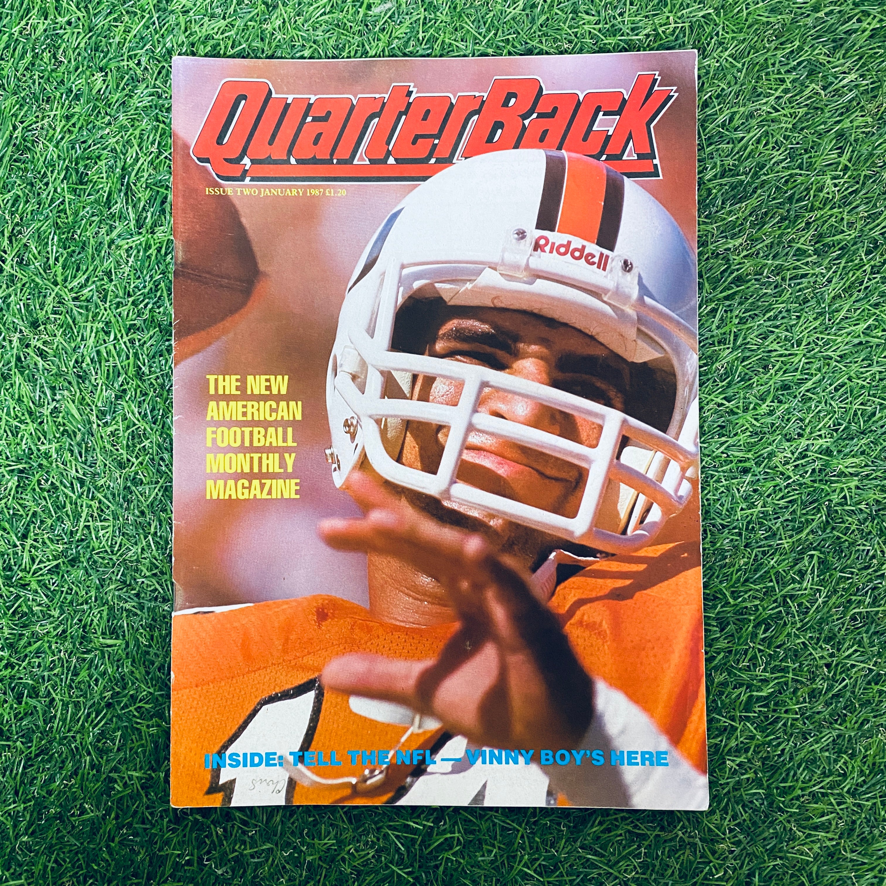Quarterback Magazine January 1987 Issue 2 - Vintage NFL Football Collectible for Sports Memorabilia Fans | Perfect for Display, Gift Giving & Sports History Enthusiasts
