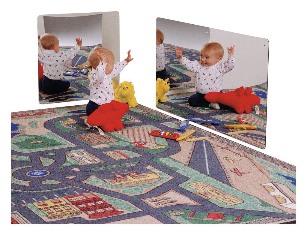 Jonti Craft Small Wall Mirror - Durable & Stylish Kids Room Decor for Home, School & Daycare - Perfect for Bedrooms, Playrooms & Classrooms