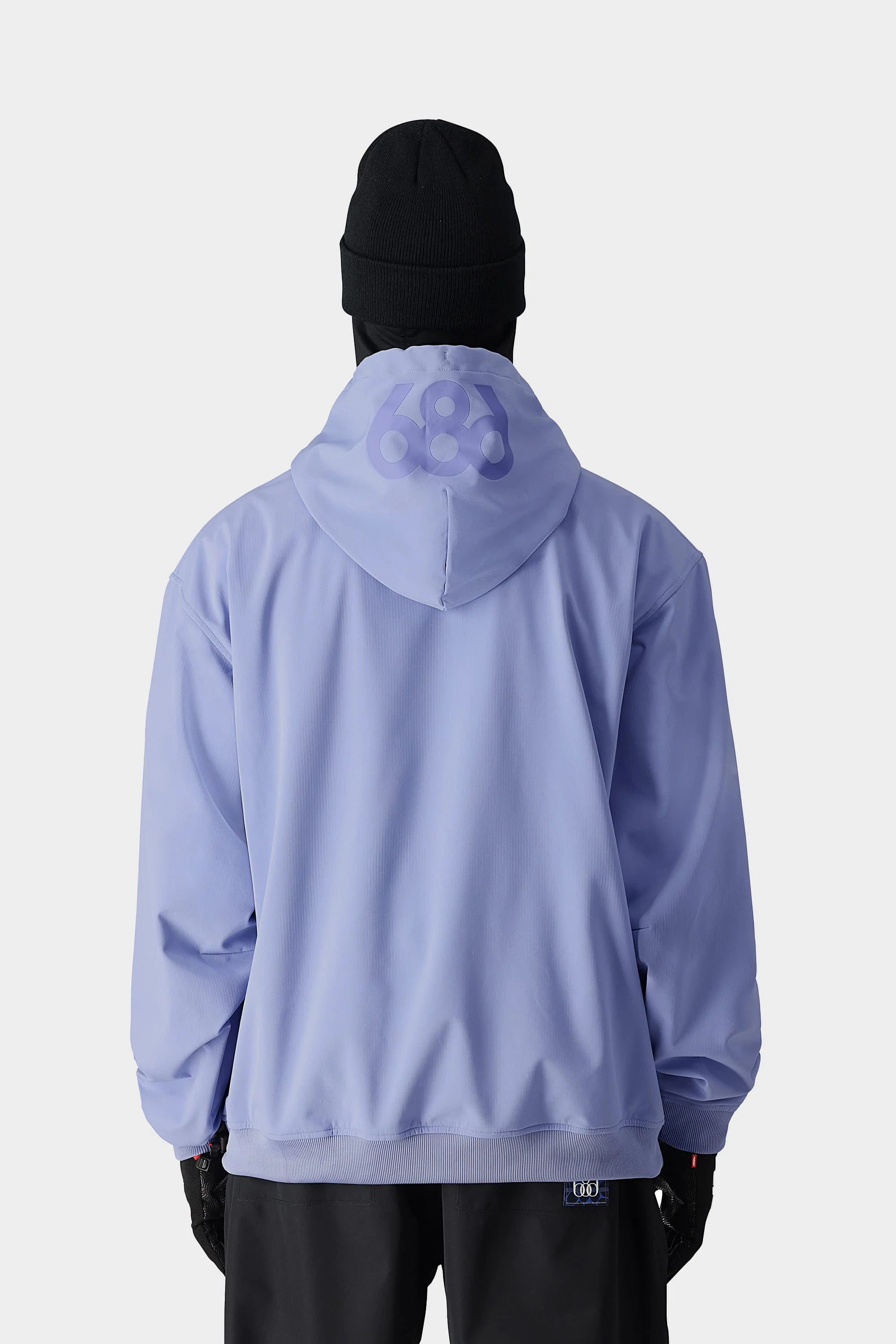 686 Waterproof Team Hoodie 2025 - Purple Impression | All-Weather Performance Jacket for Outdoor Sports & Hiking | Windproof & Breathable Activewear for Men & Women