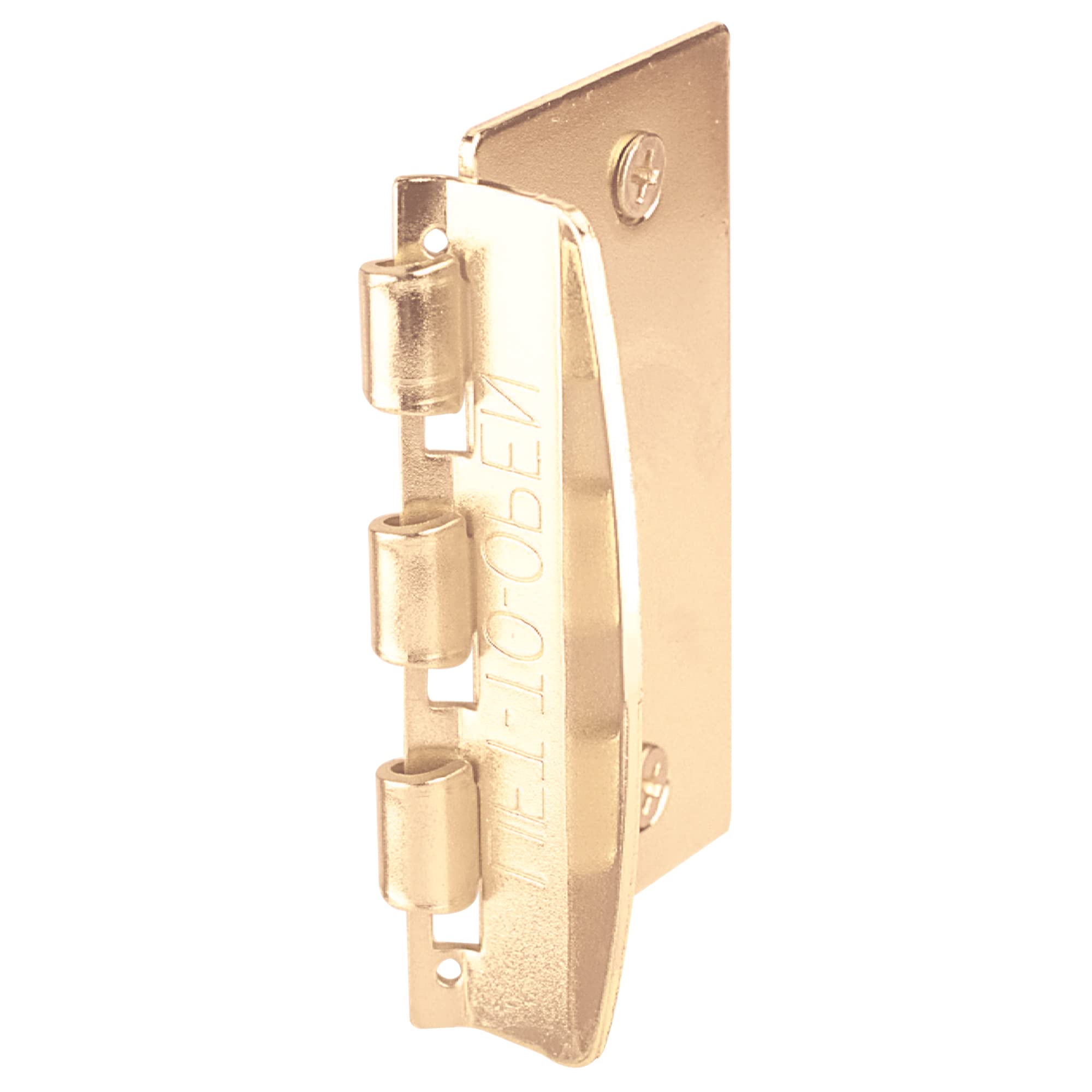 Prime-Line U 9887 Reversible Brass Flip Action Door Lock with Child Safety Mode - 2-3/4