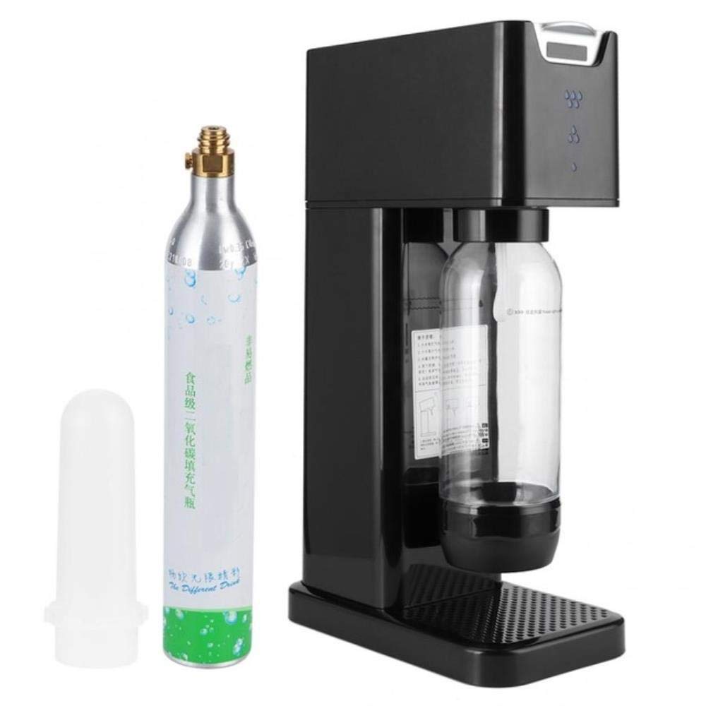 Commercial DIY Soda Maker Machine - Make Carbonated Bubble Water & Cola Drinks at Home | Perfect for Parties, Restaurants & Healthy Hydration (Black)