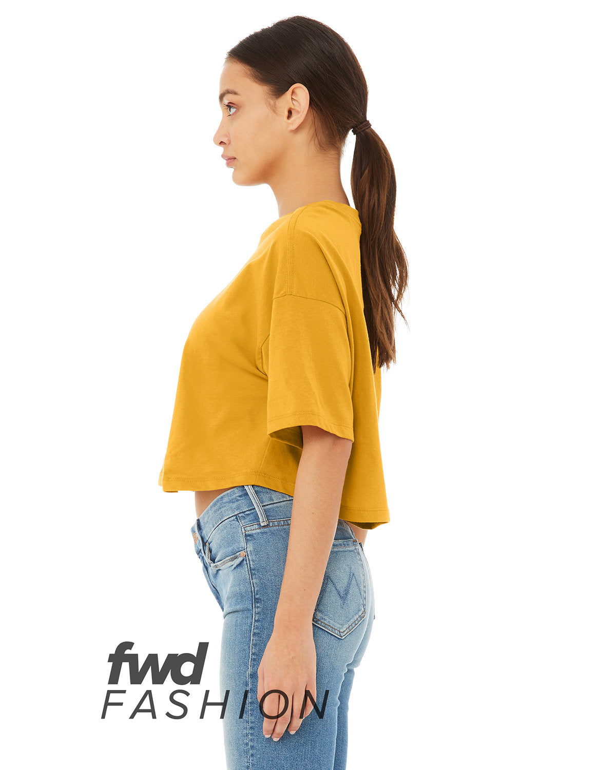 Bella + Canvas 6482 FWD Women's Fashion Jersey Cropped T-Shirt | Soft Cotton Short Sleeve Top for Casual Wear, Gym, and Everyday Outfits