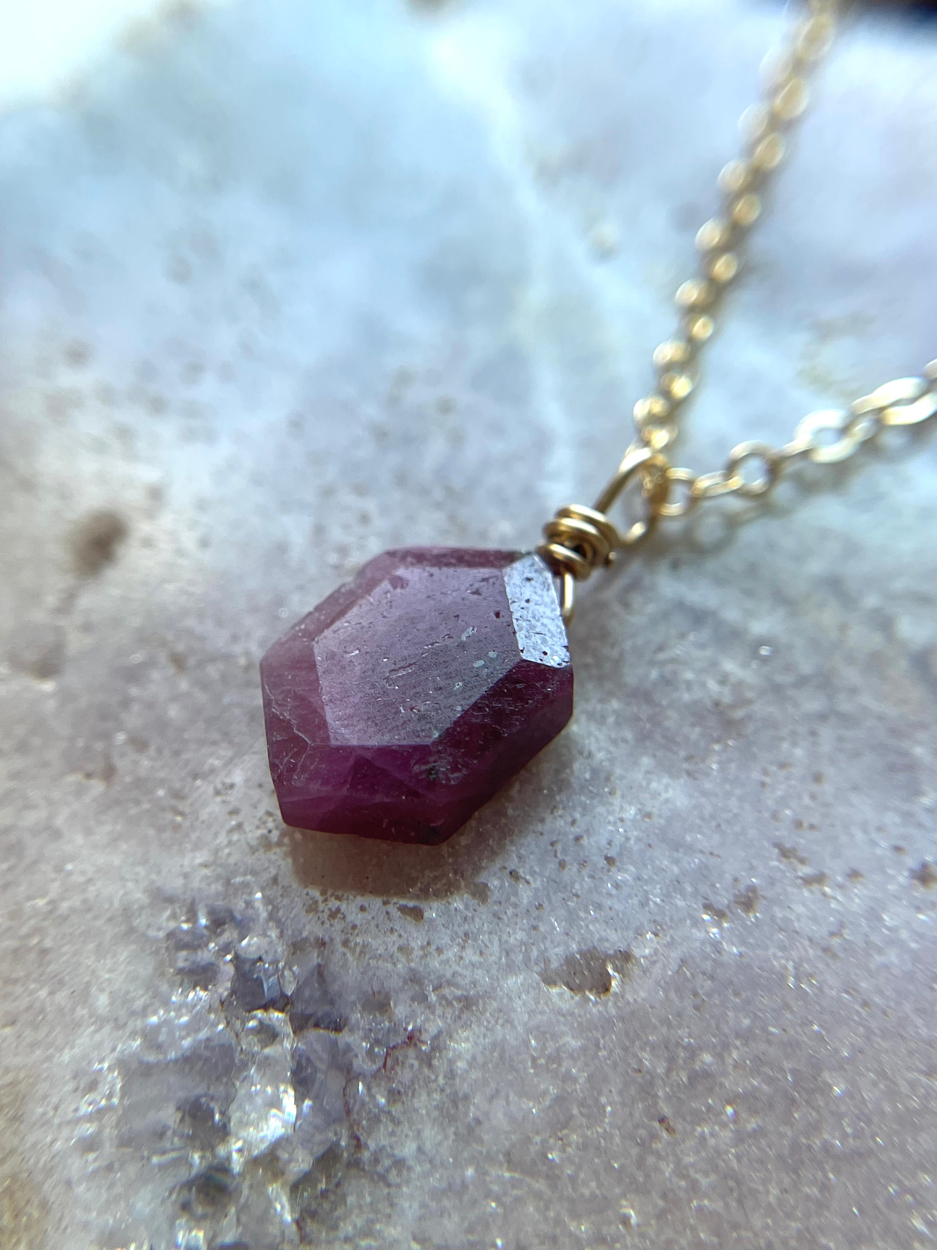 Elegant Ruby Pendant Necklace - July Birthstone Jewelry for Women | Perfect Gift for Birthday, Anniversary & Special Occasions