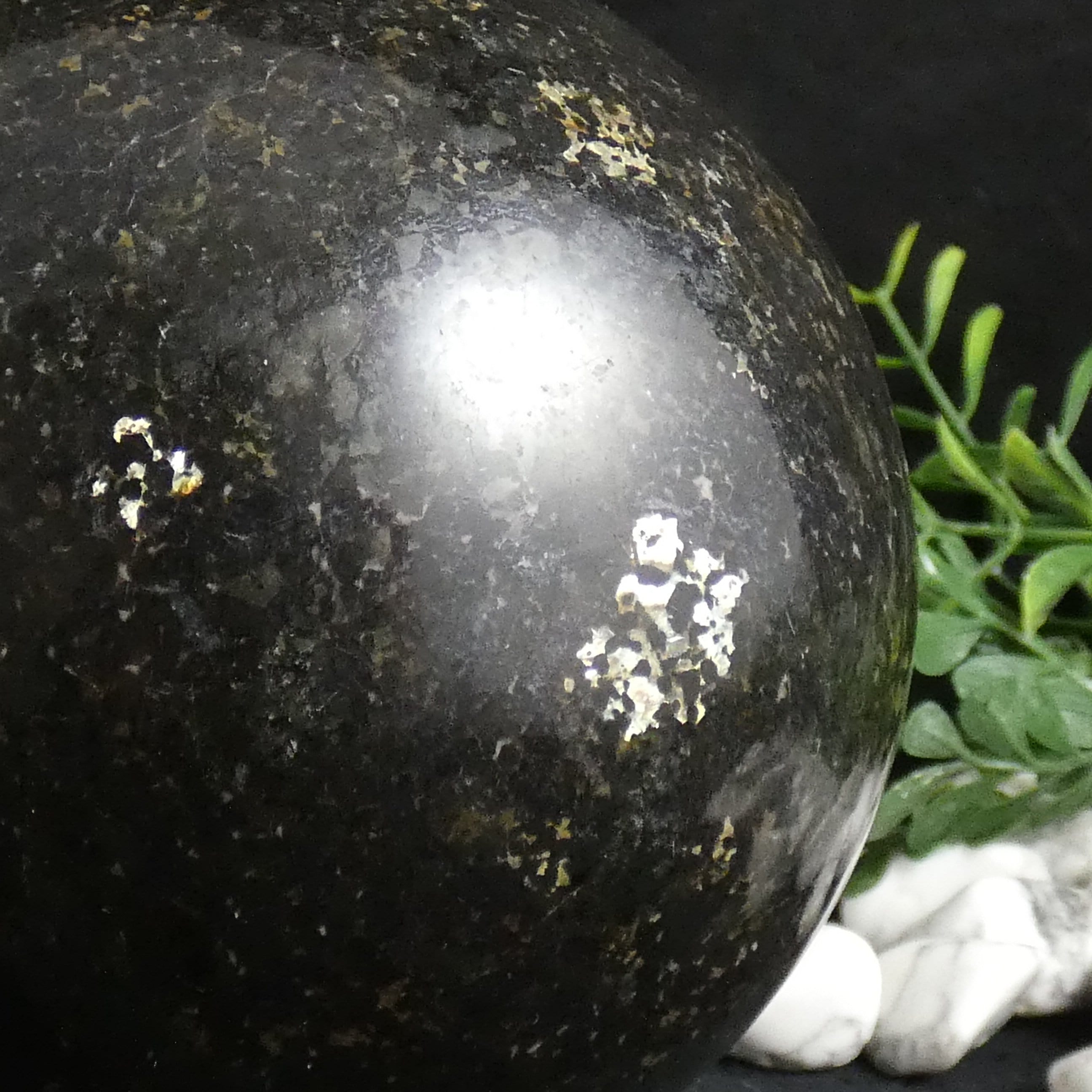 Premium 85mm Coppernite Sphere - Handcrafted Decorative Crystal Ball for Home Decor, Meditation, Feng Shui & Healing - Perfect for Gift Giving & Spiritual Practices
