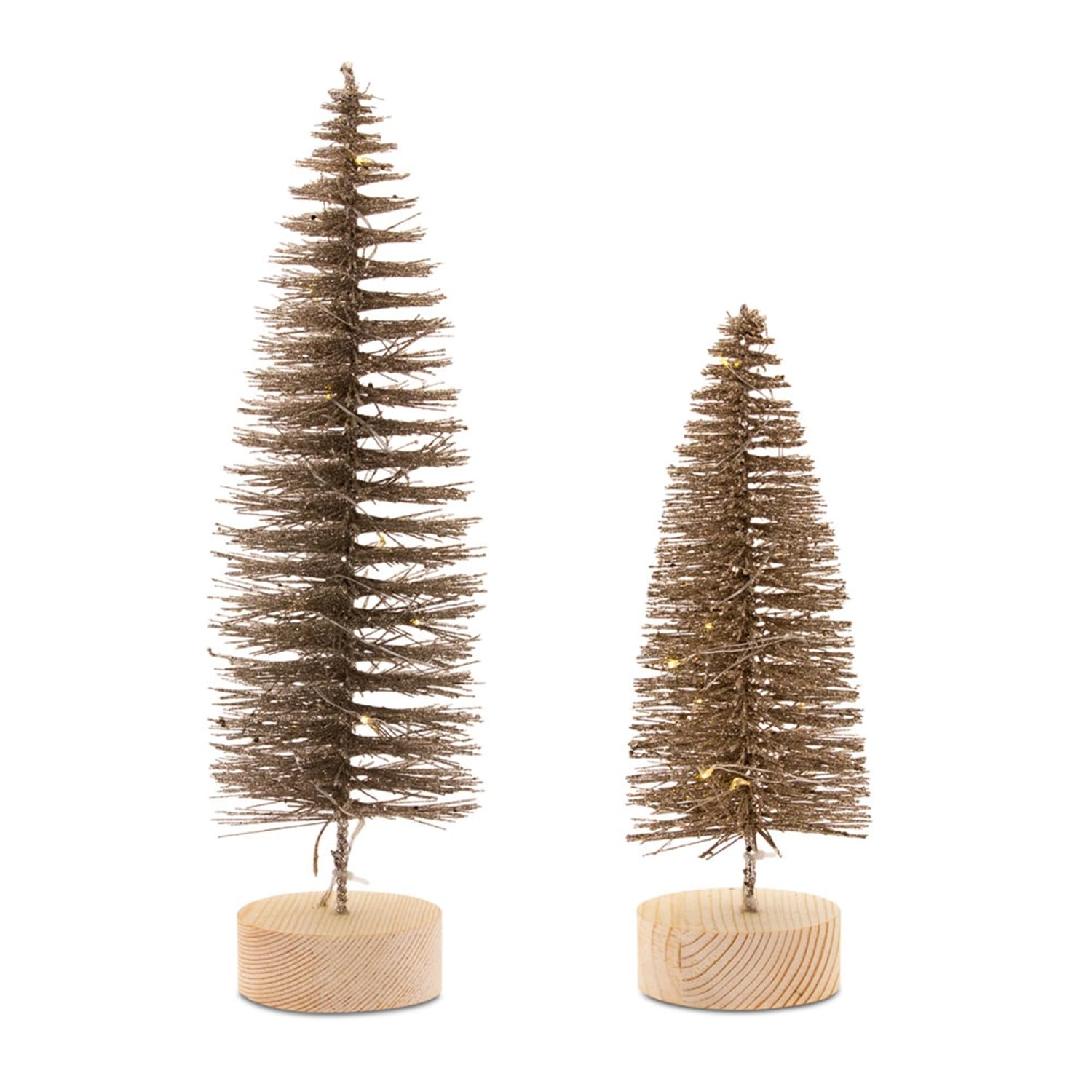LED Light-Up Trees (Set of 4) - 10.75