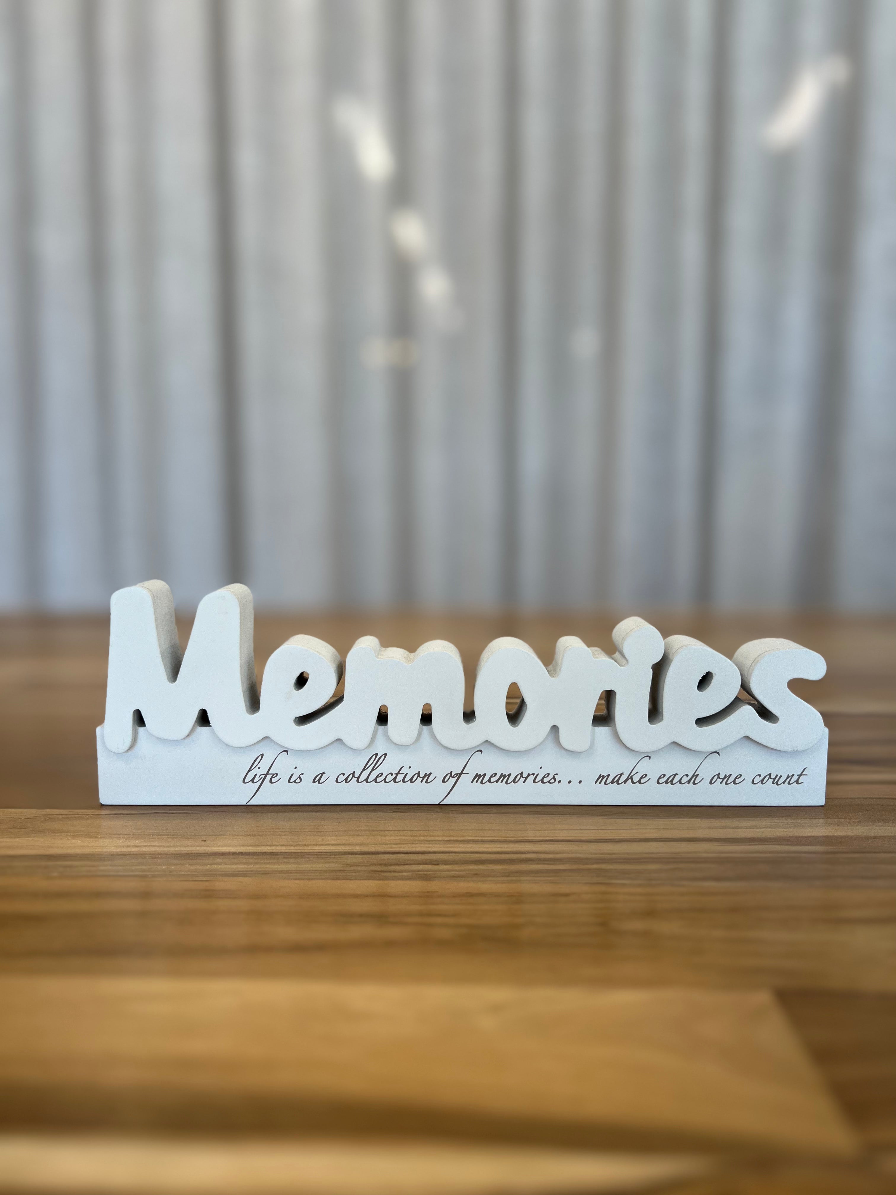 Memories Decor Block - Personalized Photo Display for Home & Office - Perfect for Weddings, Anniversaries, and Family Keepsakes