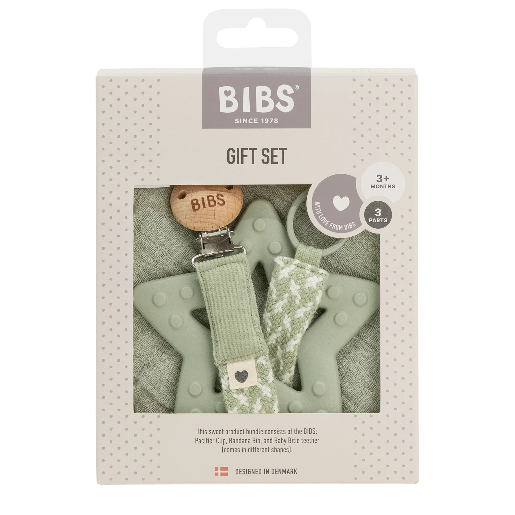 BIBS My First 6 Months Baby Gift Set - Newborn Essentials for Shower, Baptism & First Birthday Celebrations