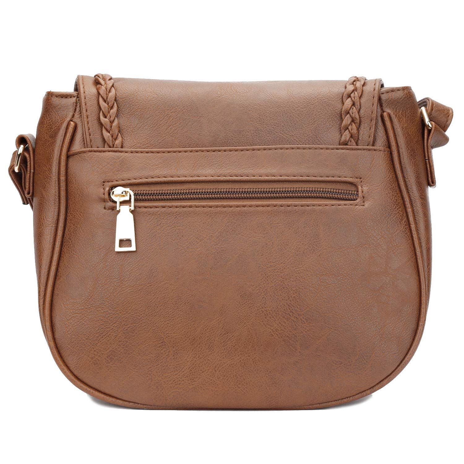 KKXIU Women's Casual Flap Saddle Crossbody Bag with Tassel - Stylish Leather Purse for Everyday Use, Work & Travel Accessories