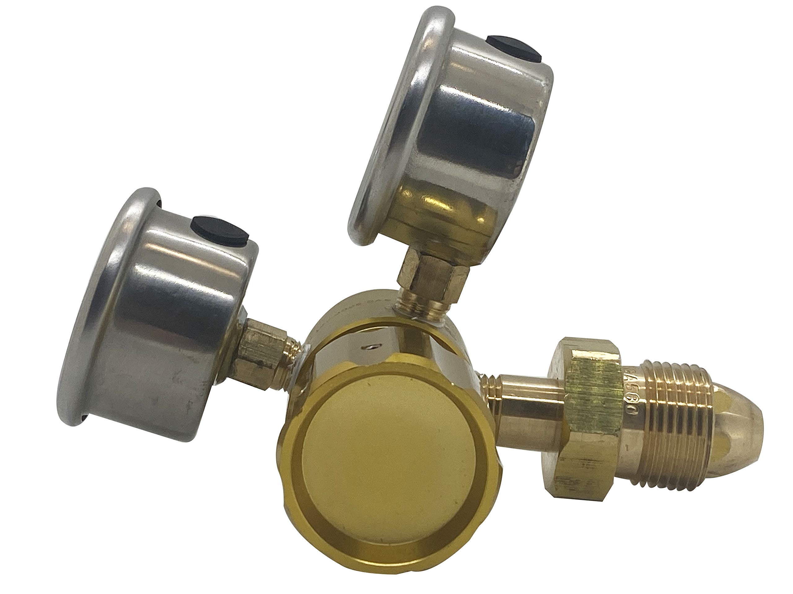 High Performance Compact Aluminum Nitrogen Regulator 0-600 PSI - Perfect for HVAC Purging, Tire Inflation, Shock Absorbers & Industrial Applications