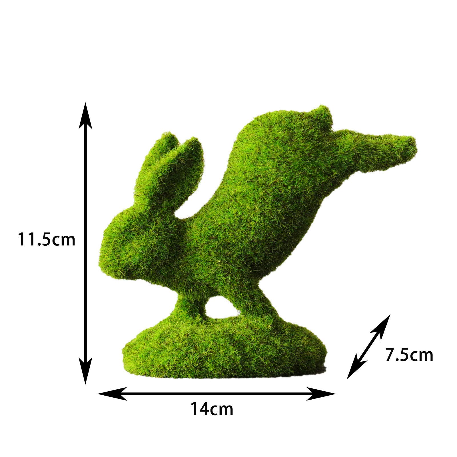 Yowein Green Faux Moss Easter Bunny Statue - Standing Rabbit Figurine for Easter Decor, Holiday Egg Display, Garden Ornament & Tabletop Décor - Perfect for Spring Home Decor, Easter Party Centerpiece & Outdoor Garden Display