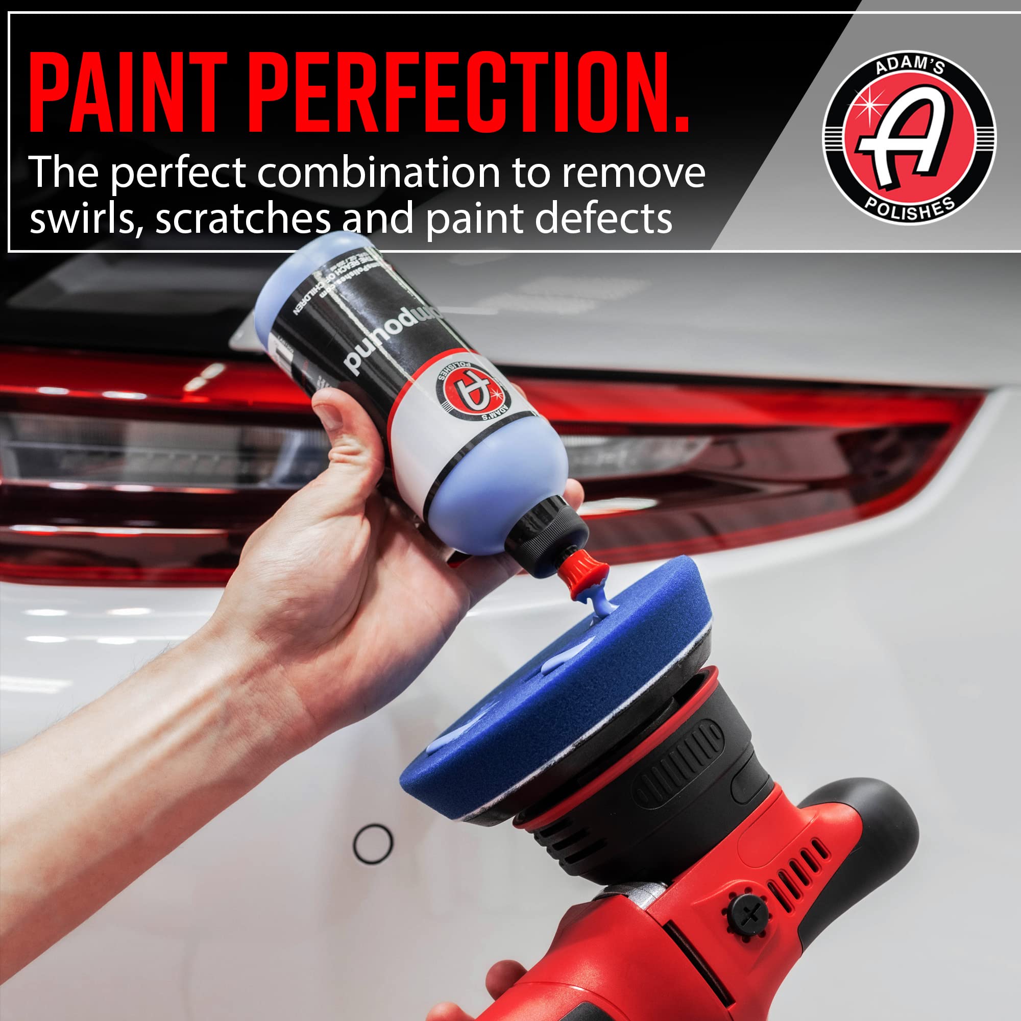 Adam's Polishes 9mm Dual Action Car Polishing Kit (16-Piece) - Professional Car Scratch Remover, Buffer & Detailing Kit with Polish, Compound & Pads | Perfect for Car Enthusiasts, Auto Detailing & Paint Correction