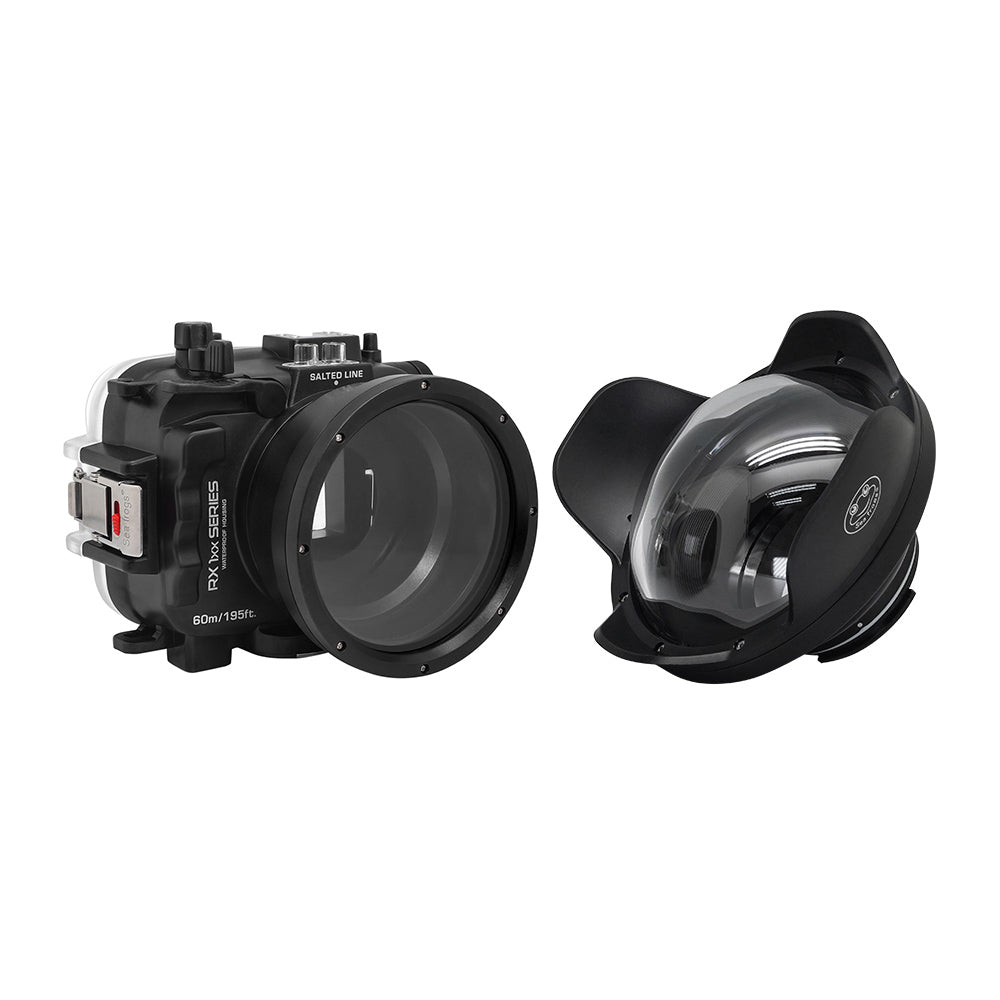 Waterproof Housing Case for Sony RX100 Series - 60M/195FT Depth Rating, Saltwater Resistant with 6