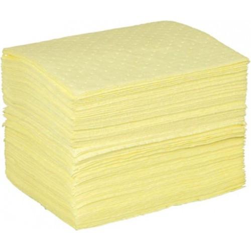 AL Gard HazPad 301 Yellow Chemical Absorbent Pads - 12