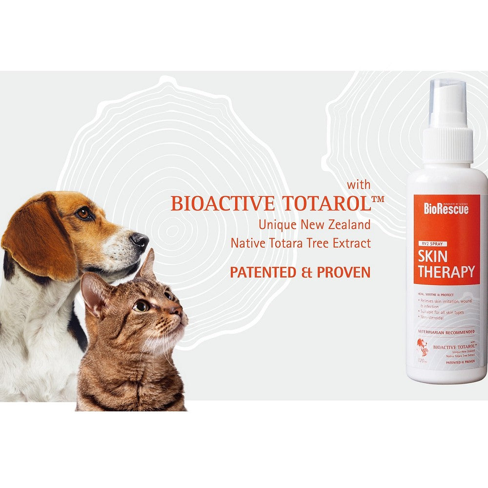 Natural Skin Therapy for Dogs & Cats - Soothe Itching, Allergies & Hot Spots | Vet-Recommended Pet Care Solution for Dry, Irritated Skin - Use for Daily Grooming, Seasonal Allergies & Post-Bath Treatment