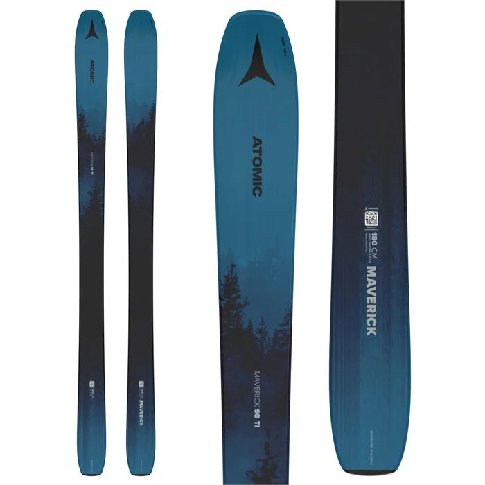 Atomic Maverick 95 TI Adult Skis 2025 - All-Mountain Performance Skis for Men & Women | Perfect for Powder, Groomers & Backcountry Skiing