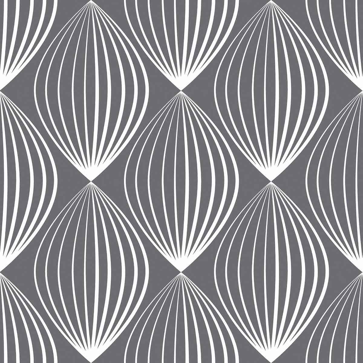 Grey Balloon Peel and Stick Removable Wallpaper 8201 - Self-Adhesive Decorative Wall Covering for Bedroom, Nursery, and Home Decor