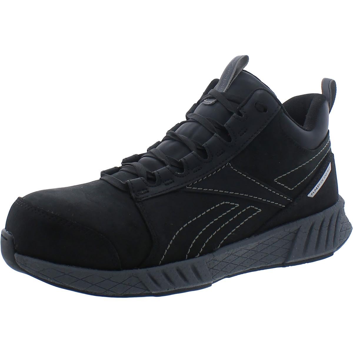 Reebok Men's Fusion Flexweave Safety Toe Work Boots - Steel Toe Athletic Shoes for Construction & Industrial Workers - Comfortable Mid-Cut Design for All-Day Wear on Job Sites