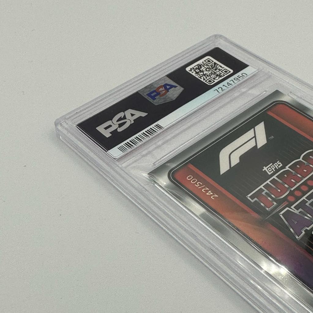 PSA 9 Graded Max Verstappen Turbo Attax 2022 - Limited Edition /500 Set of 5 Trading Cards - Perfect for F1 Collectors, Sports Memorabilia Enthusiasts, and Investment Portfolio Diversification