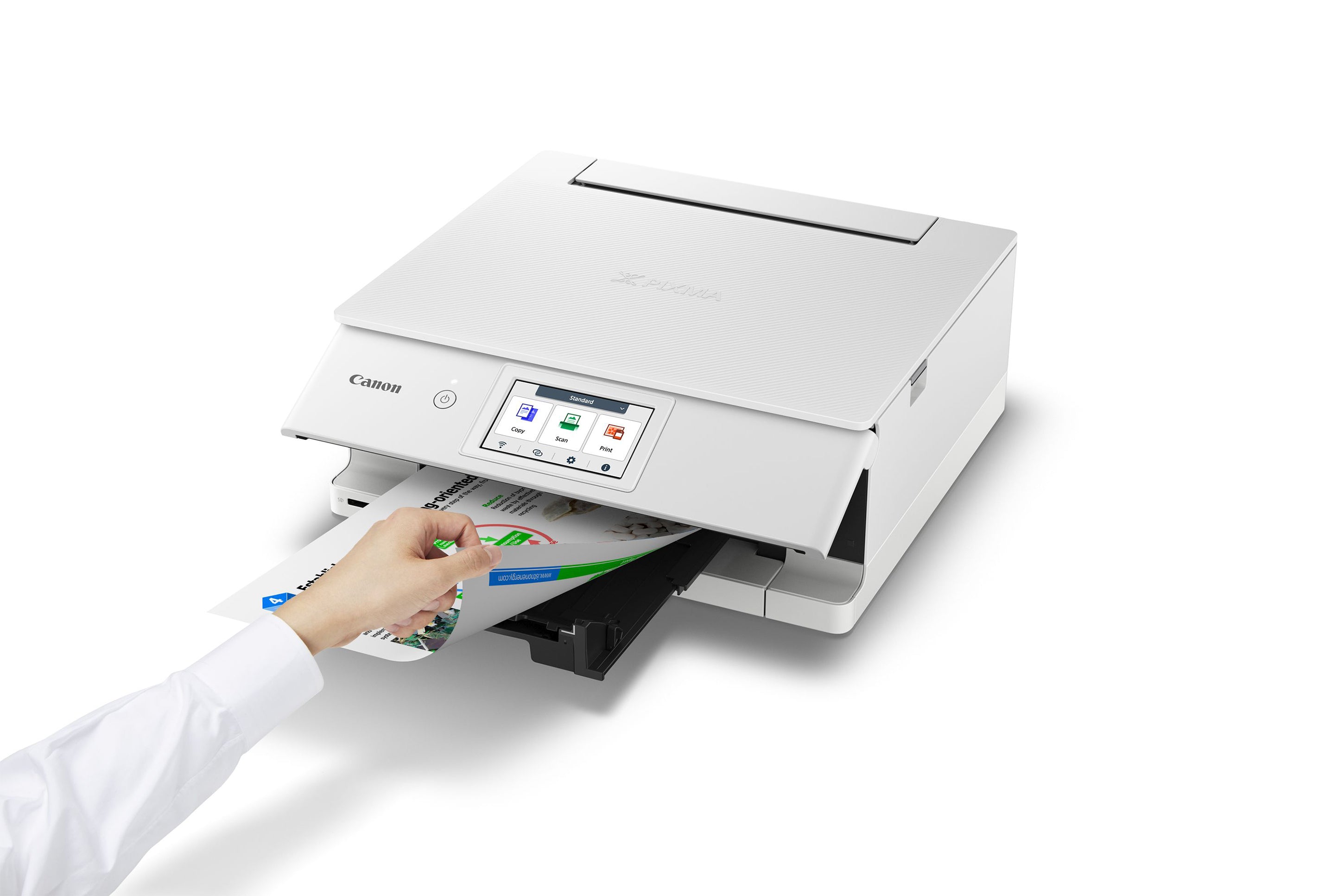 Canon PIXMA TS8870 Wireless All-in-One Color Printer with Scanner, Copier & Fax - Ideal for Home Office, School Projects & Photo Printing