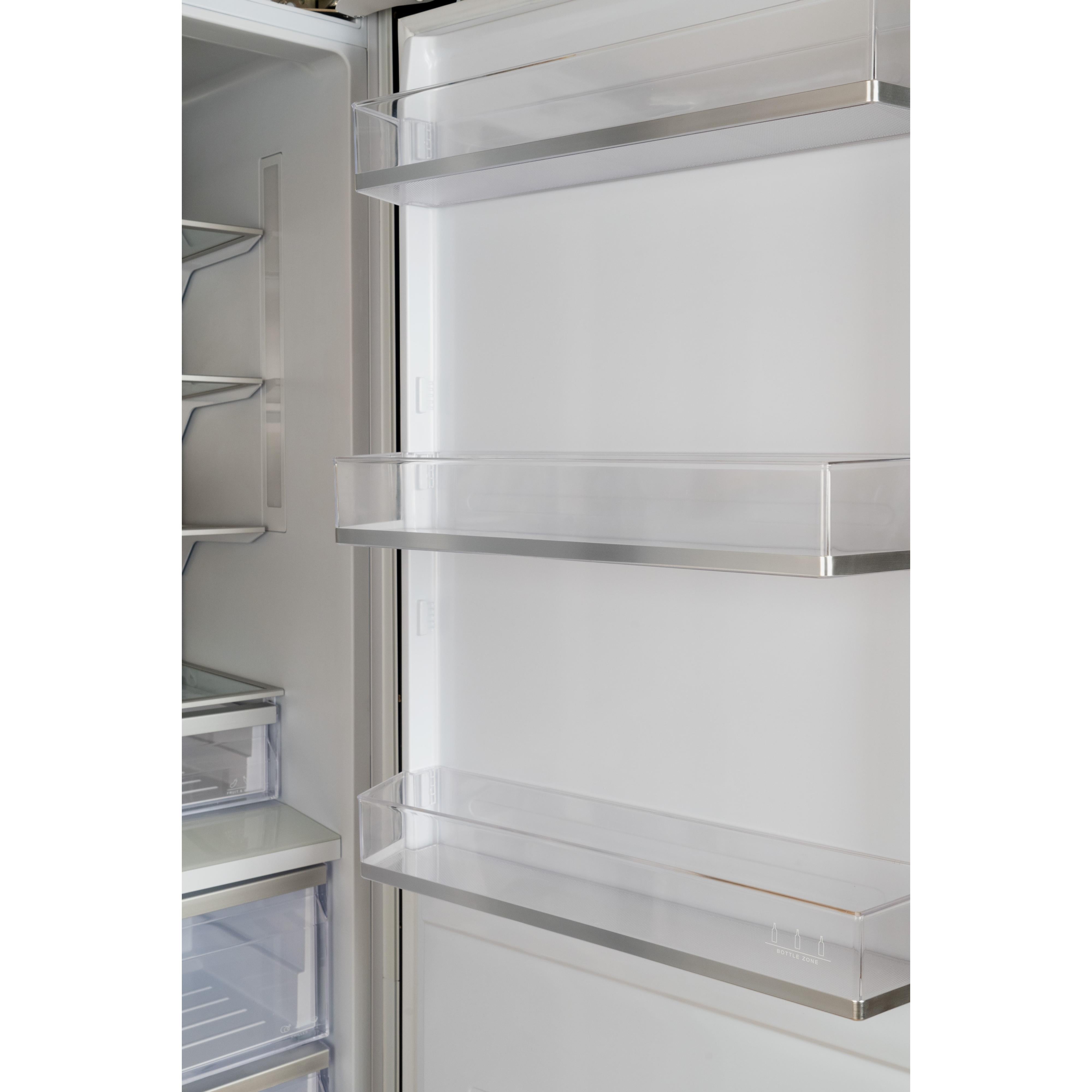 Bertazzoni 30 Inch Built-In All Refrigerator - 16.7 cu.ft Capacity, LED Interior Lighting, Stainless Steel (Model REF30RCBPNV) - Perfect for Modern Kitchens, Restaurants & Open-Concept Living Spaces