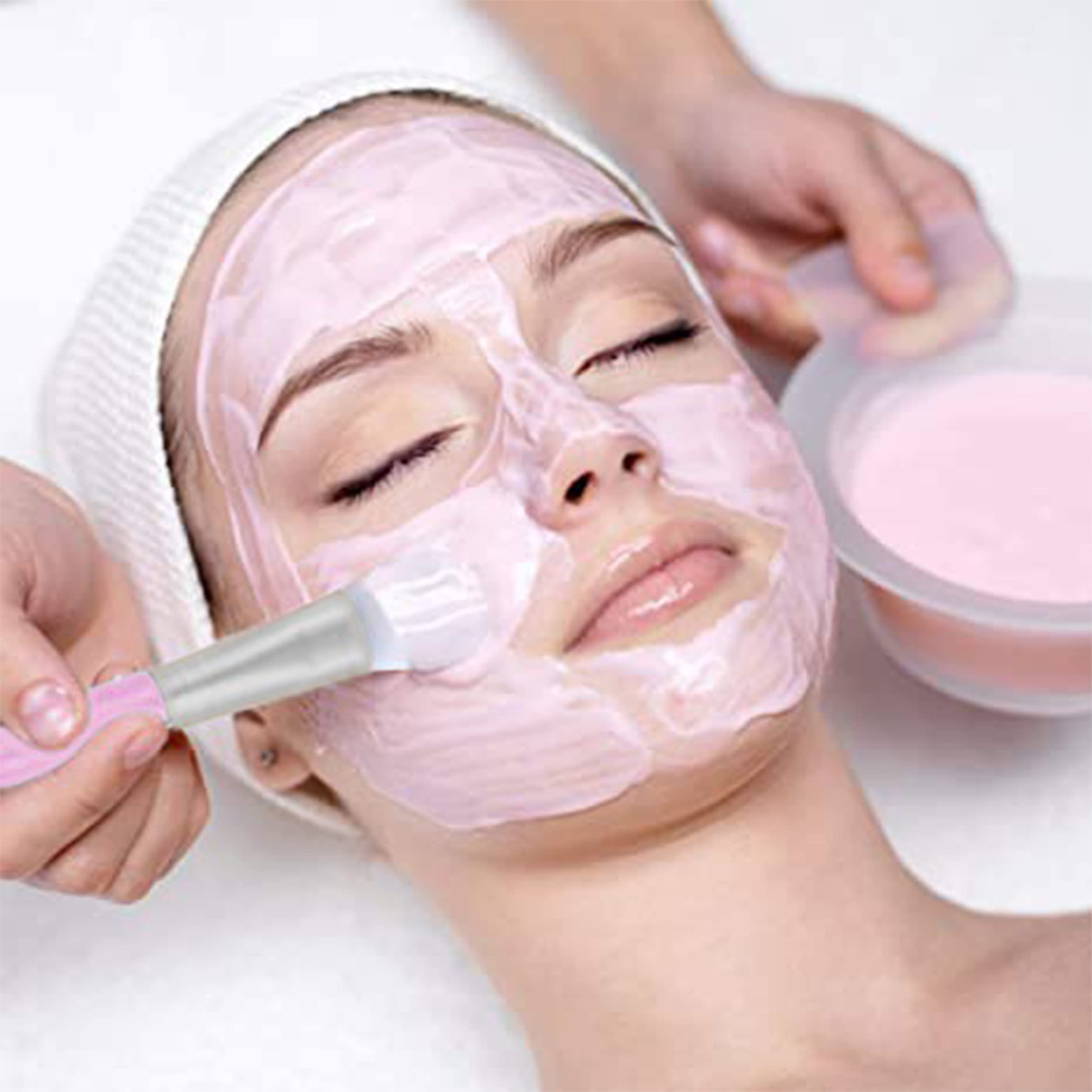 Soft Silicone Face Mask Brush Applicator - 2PCS Pink Facial Tools for Mask, Cream, Clay Application | Perfect for Spa, Skincare & At-Home Beauty Routines