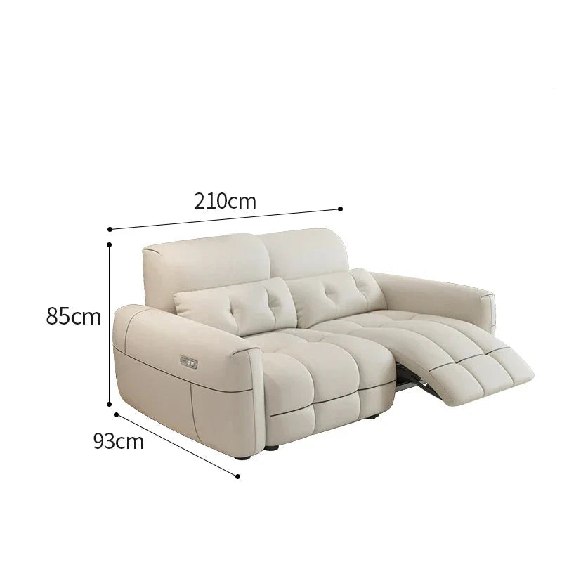 Soft Lazy Reclining Loveseat Sectional Sofa - Ultra Comfortable Modern Living Room Furniture for Small Spaces | Perfect for Apartments, Movie Nights & Relaxing