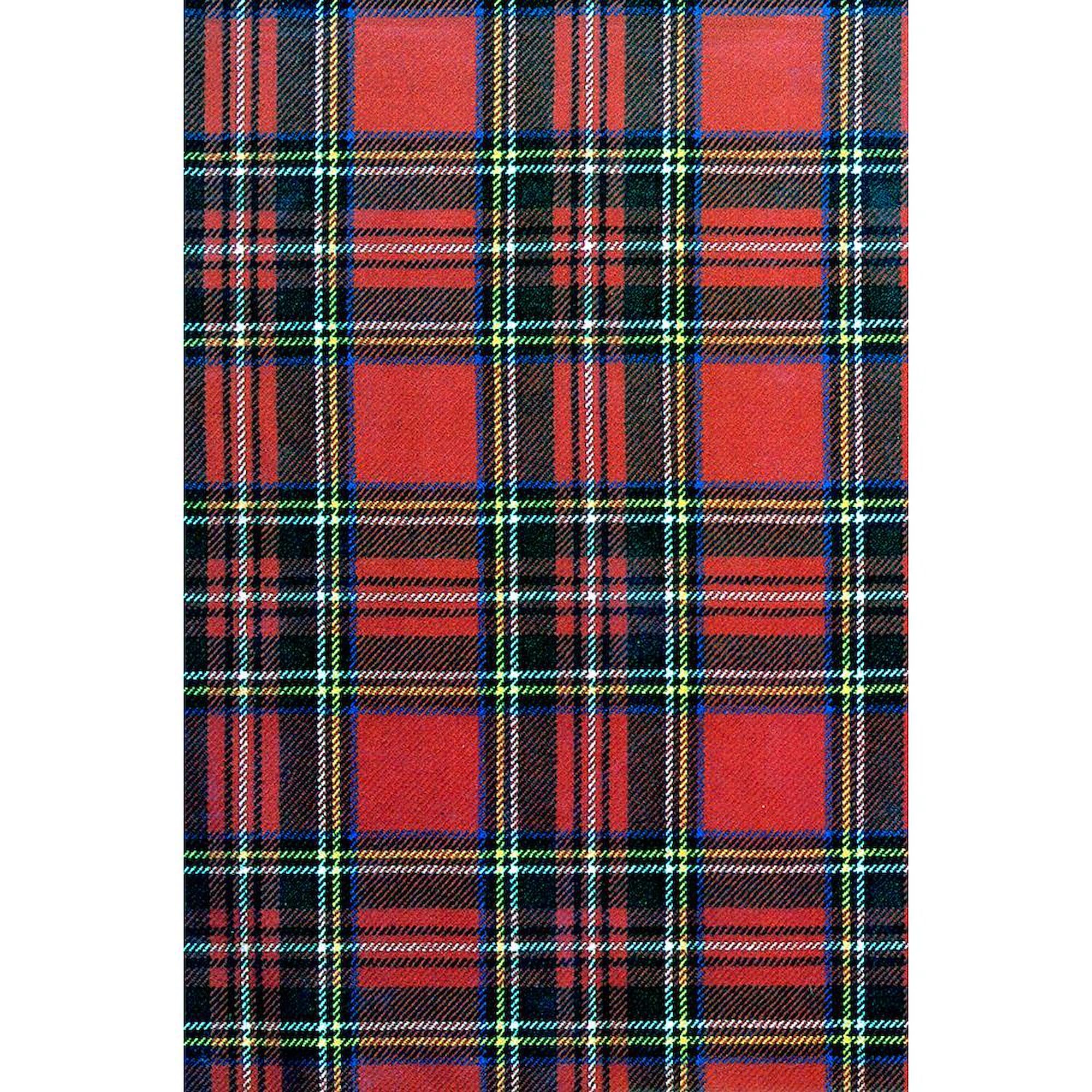 Royal Stewart Tartan 5'x7' Decorative Area Rug - Premium Scottish Plaid Throw Rug for Living Room, Bedroom & Office Decor