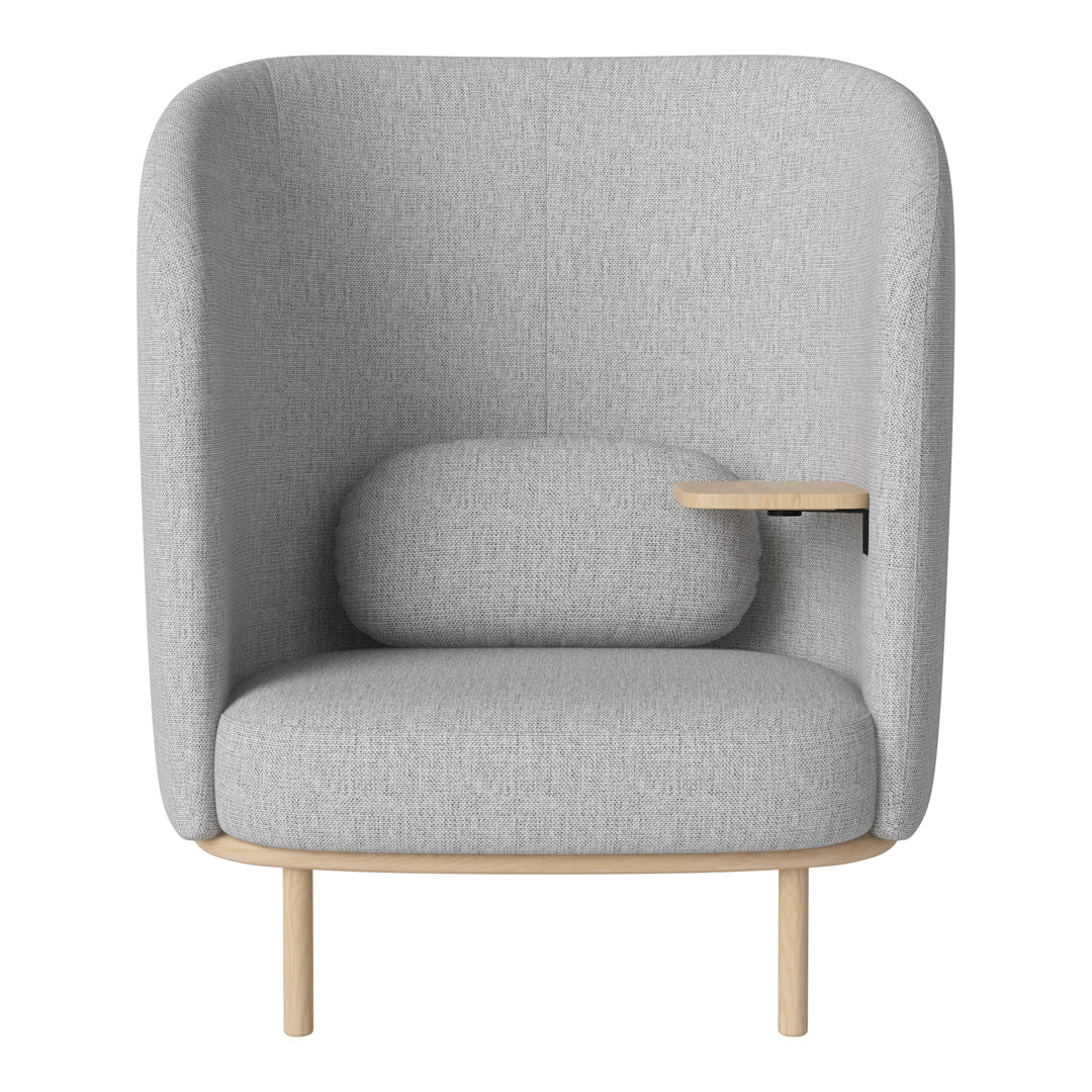 Fuuga Nesting Armchair with Table - Space Saving Modern Lounge Chair for Small Apartments, Living Room, and Office - Perfect for Relaxing, Reading, and Entertaining Guests