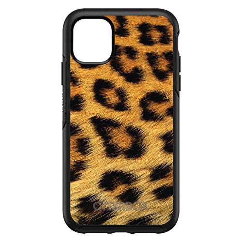 Brown Black Leopard Fur Skin Print On Black Case