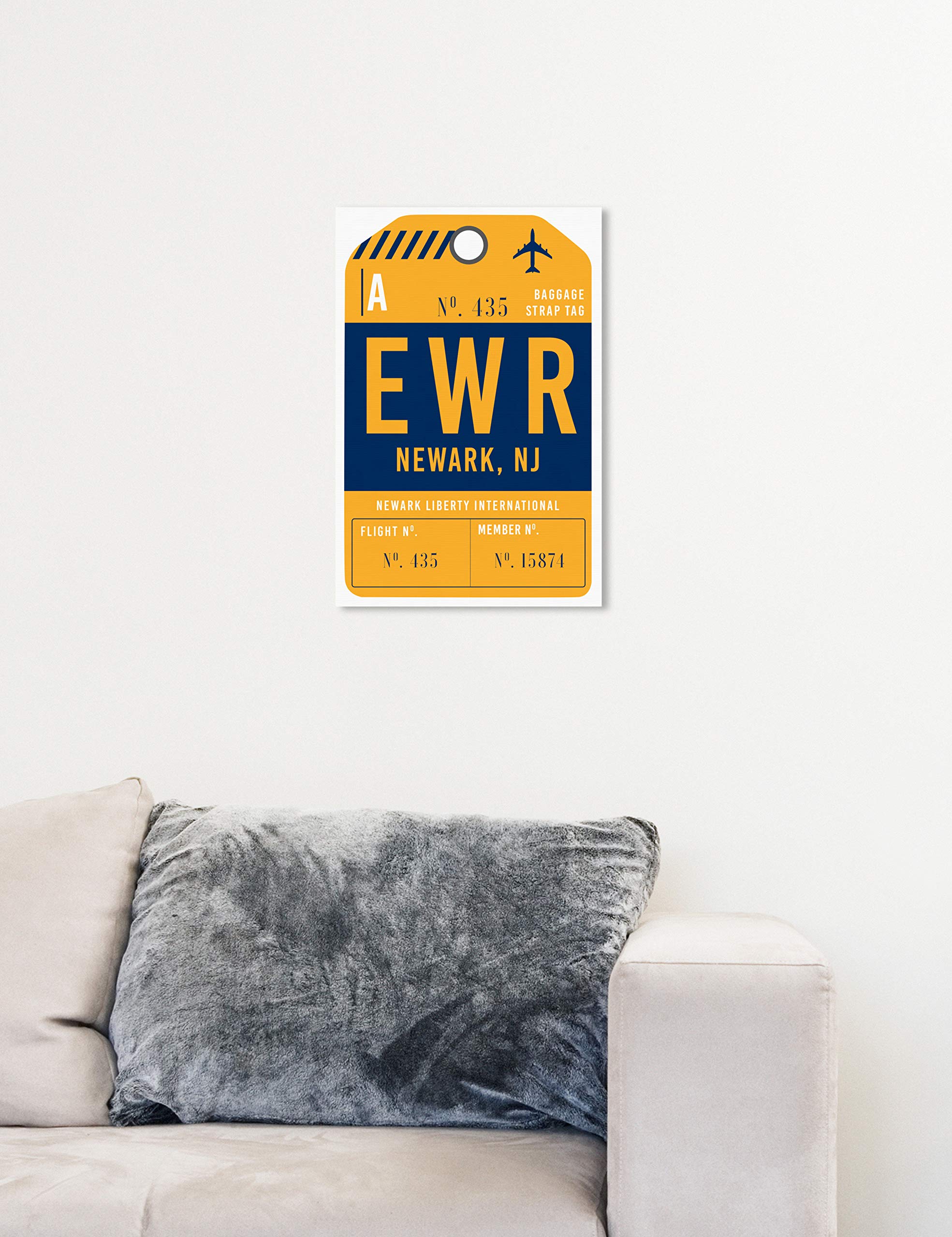 Newark Skyline Wall Art Canvas Print - Modern Cityscape Decor for Home & Office | Perfect Gift for Travel Lovers & Urban Decor Enthusiasts